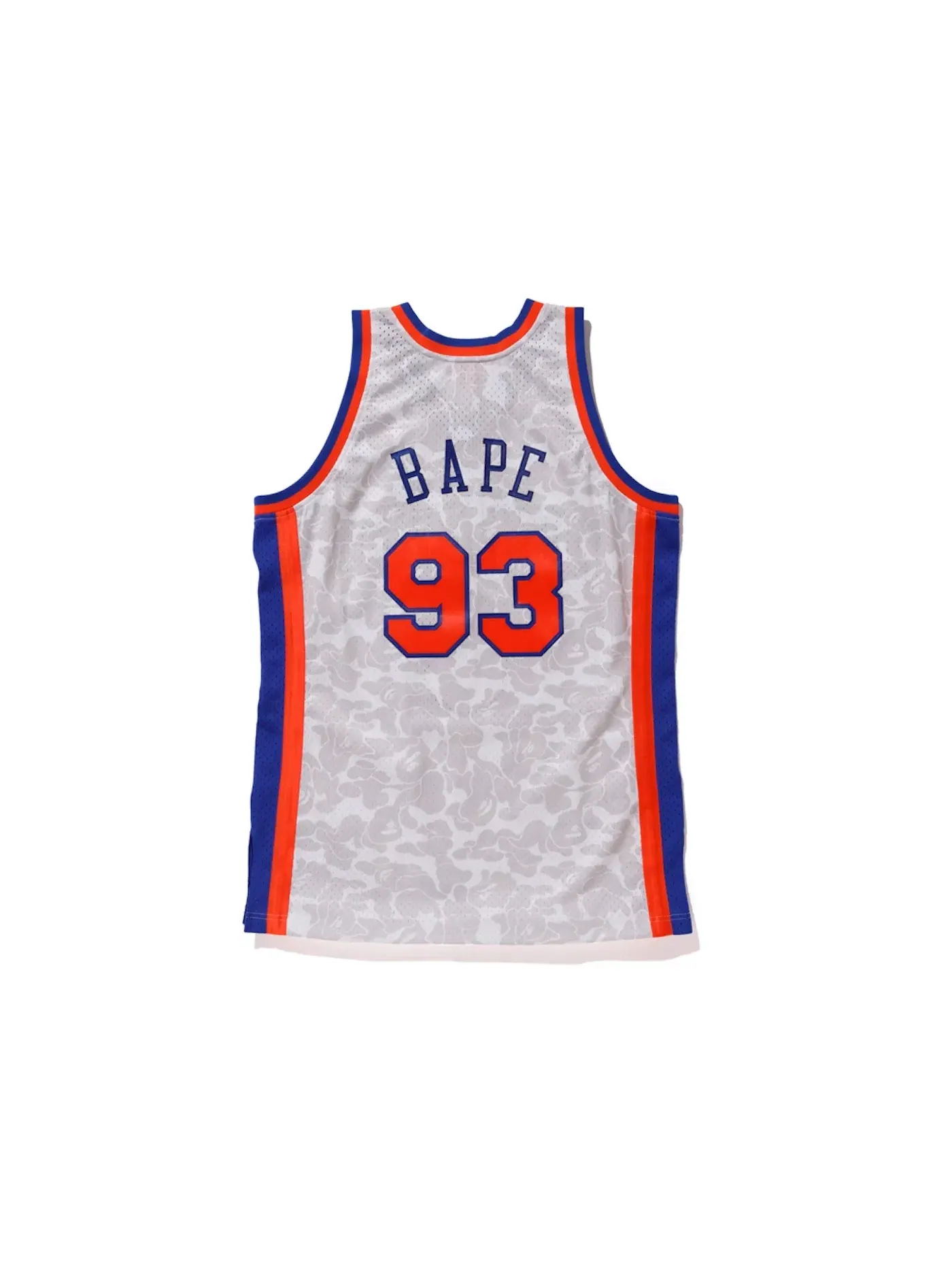 Мужская баскетбольная джерси с принтом BAPE x Mitchell & Ness Knicks ABC Swingman — изображение 2 из 3, белый