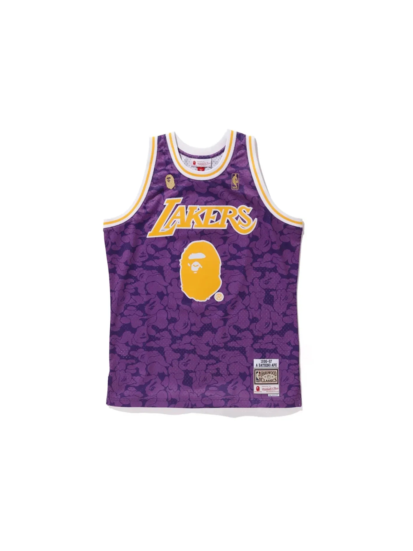 Мужская баскетбольная джерси-свингмен с длинным рукавом Jersey BAPE — изображение 1 из 3, фиолетовый