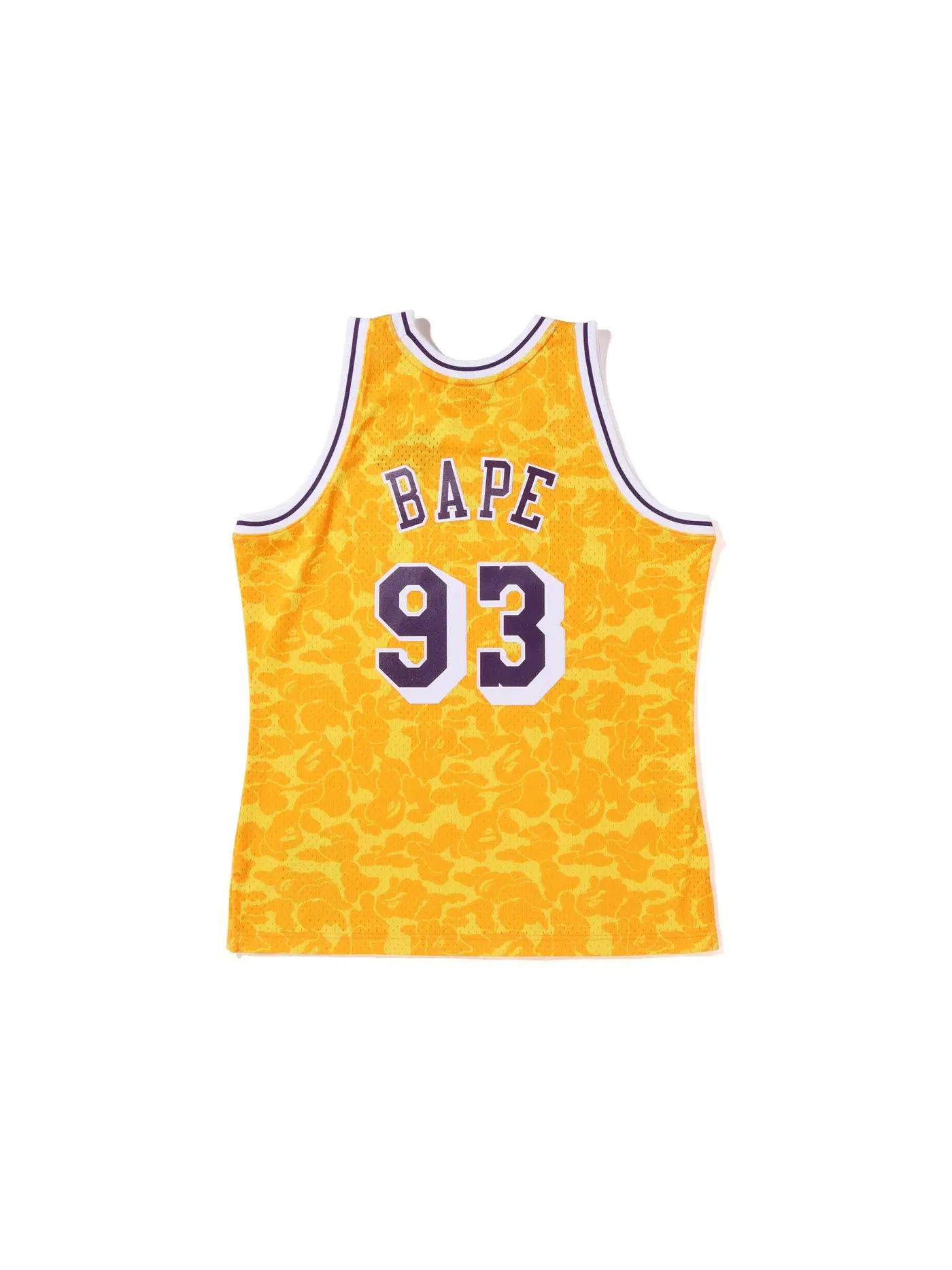 Мужская джерси BAPE x Mitchell & Ness Los Angeles Lakers — изображение 2 из 2, желтый