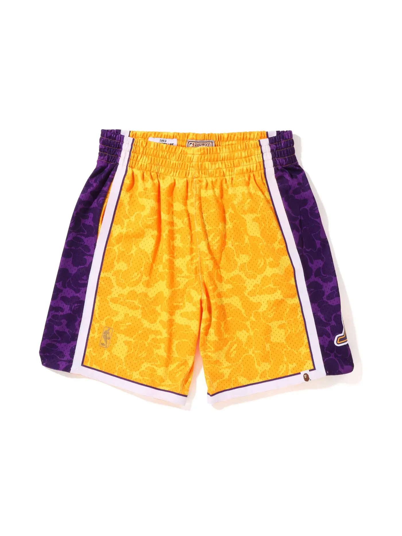 Мужские шорты с принтом Shorts BAPE — изображение 1 из 2, желтый