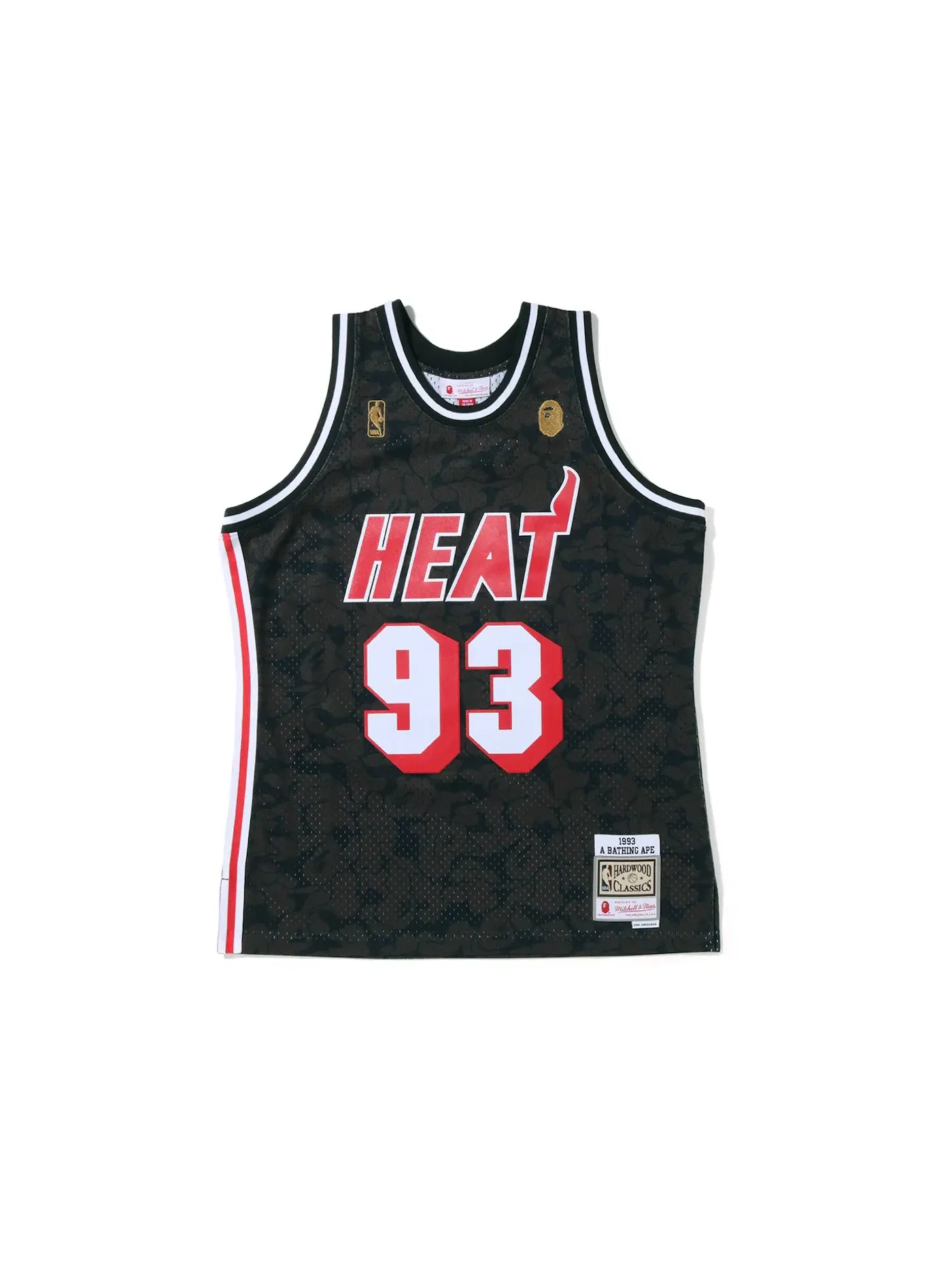 Мужская джерси с принтом Jersey BAPE — изображение 1 из 2, черный