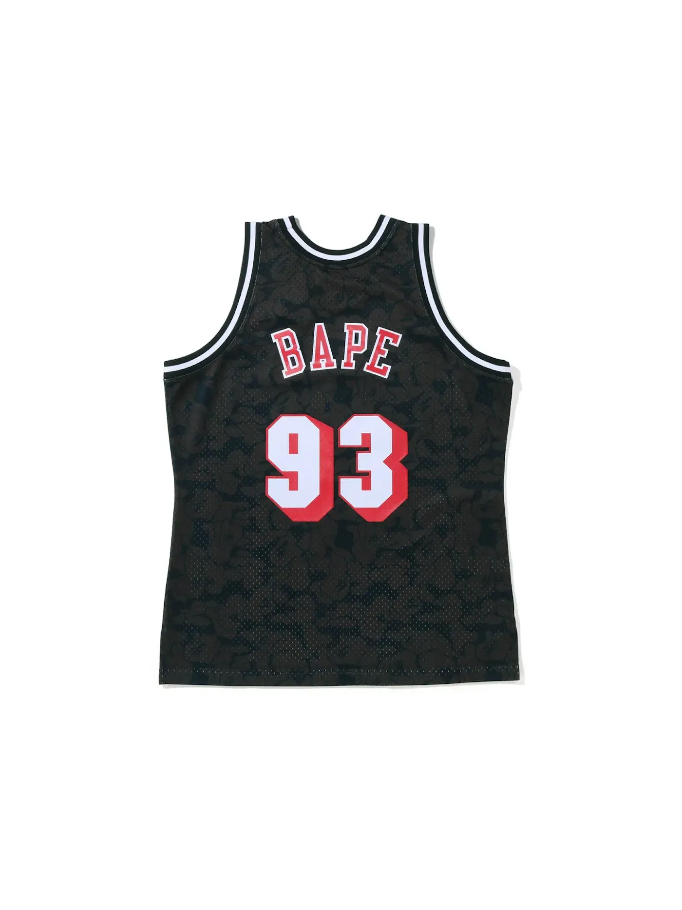 Мужская джерси с принтом Jersey BAPE — изображение 2 из 2, черный
