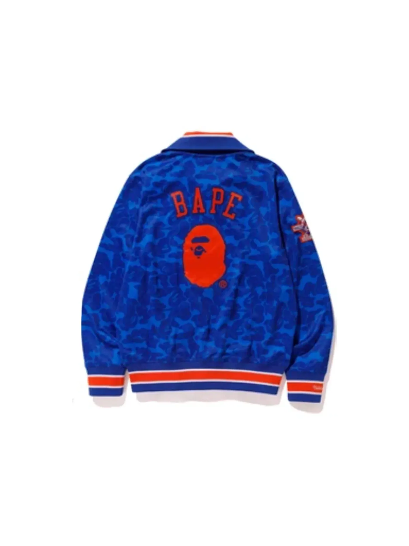 Мужская куртка BAPE x Mitchell & Ness Mets Jacket — изображение 2 из 2, синий