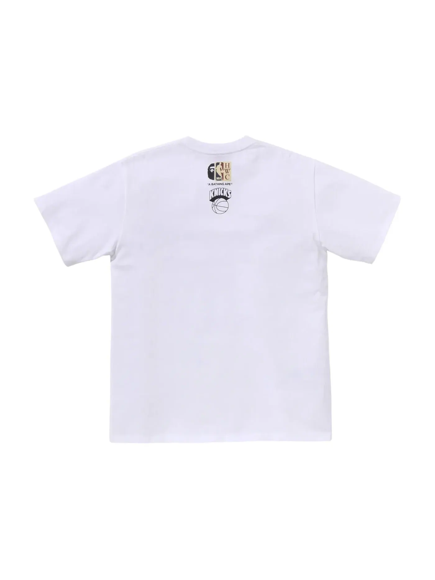 Мужская футболка с принтом BAPE x Mitchell & Ness NBA New York Knicks Tee BAPE — изображение 2 из 2, белый