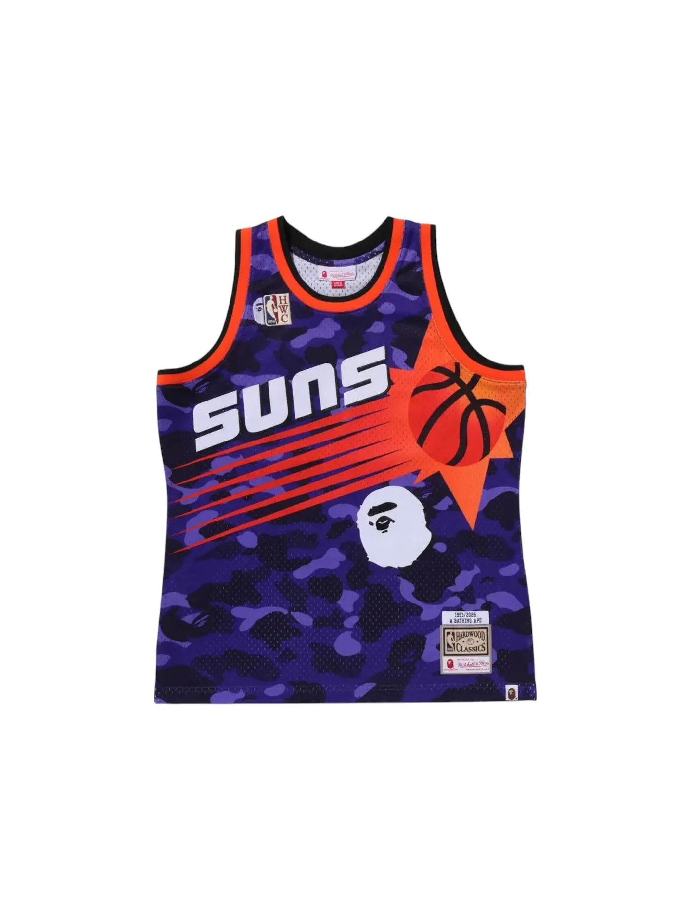 Мужская джерси BAPE x Mitchell & Ness NBA Phoenix Suns Swingman Jersey — изображение 1 из 1, фиолетовый