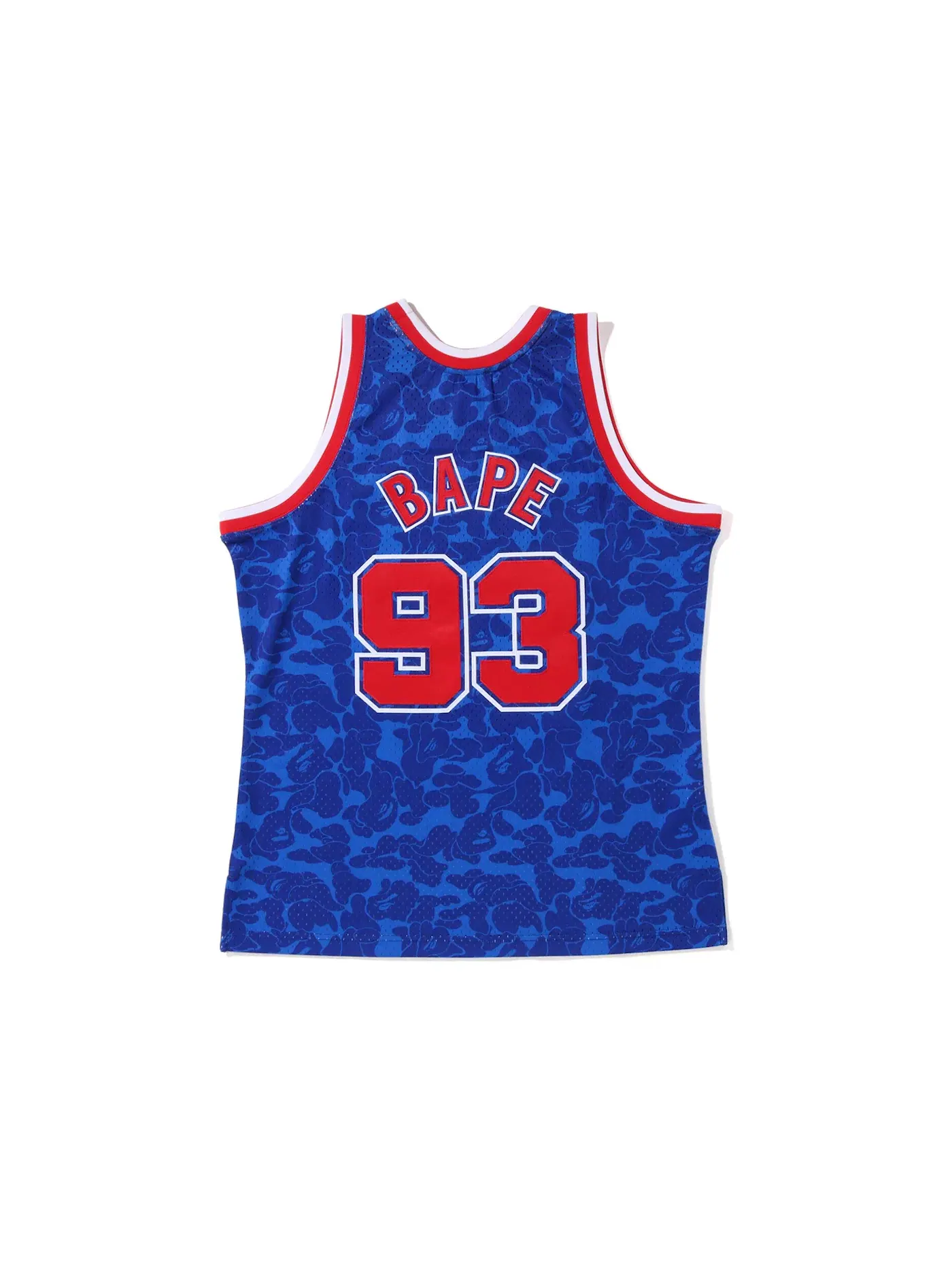 Мужская джерси BAPE x Mitchell & Ness New Jersey Nets Jersey BAPE — изображение 2 из 2, синий