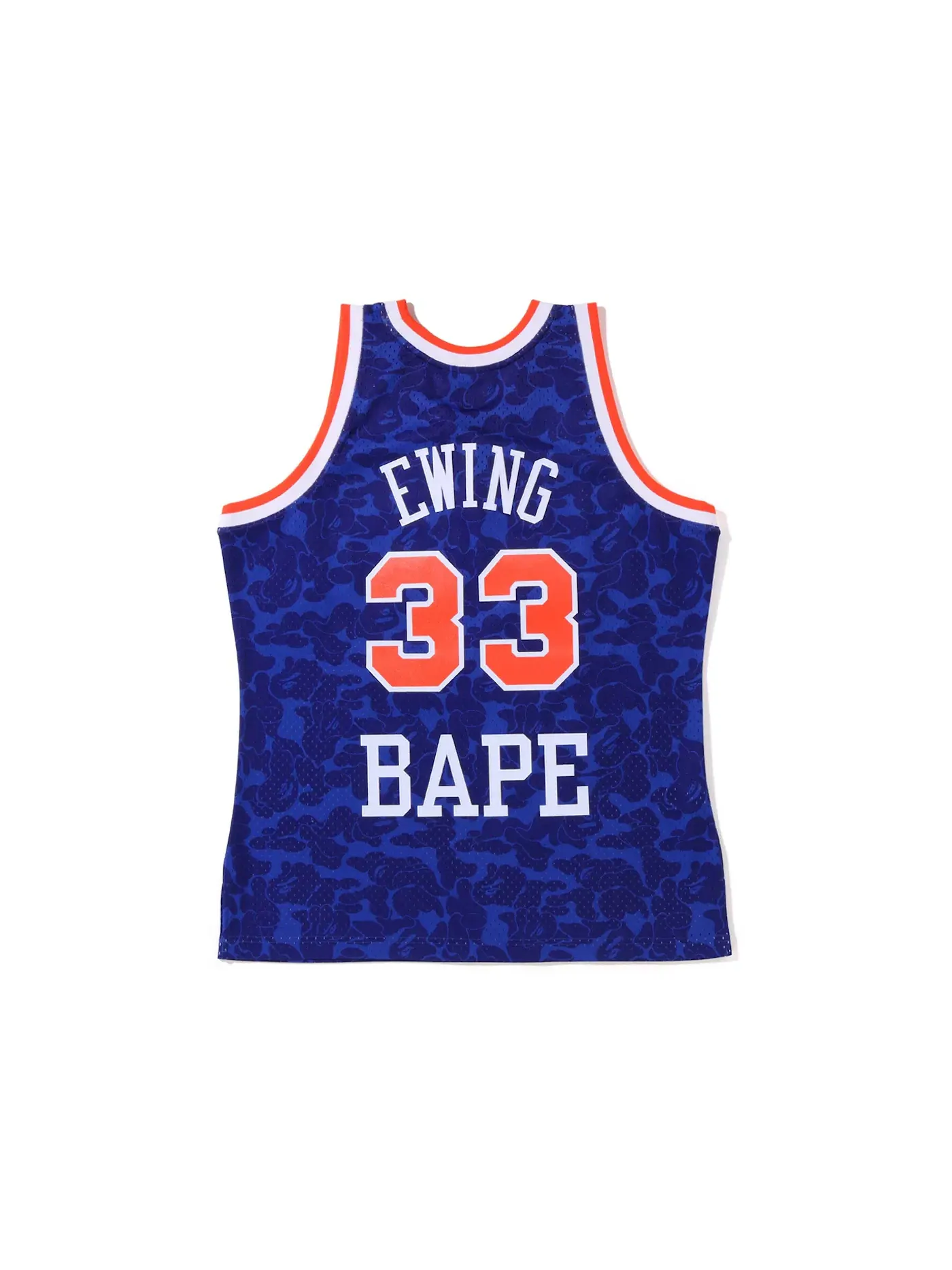Мужская джерси BAPE x Mitchell & Ness New York Knicks Ewing Jersey — изображение 2 из 2, синий