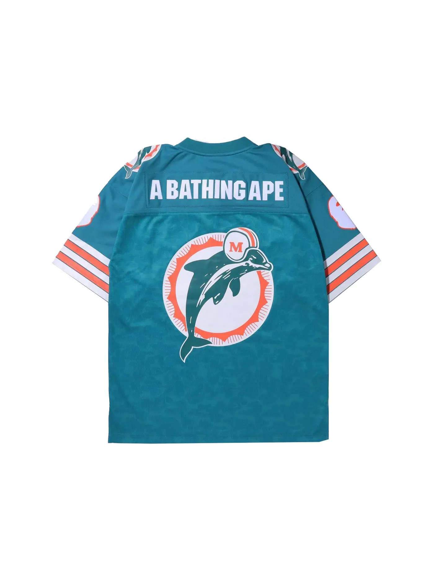 Мужская джерси с длинным рукавом BAPE x Mitchell & Ness NFL Miami Dolphins Legacy Jersey — изображение 2 из 3, зеленый