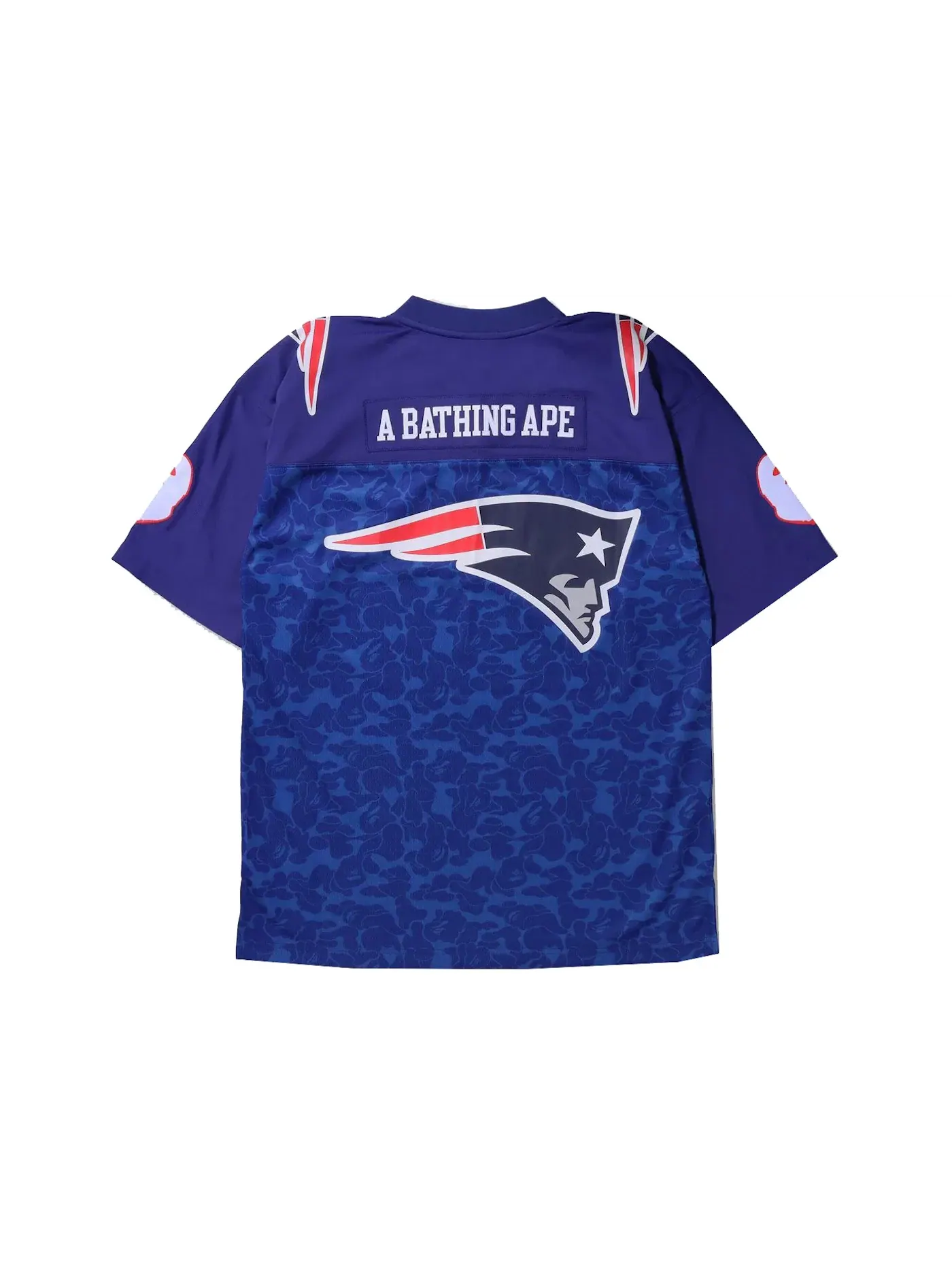 Мужская футбольная джерси с длинным рукавом Jersey BAPE — изображение 2 из 3, темно-синий