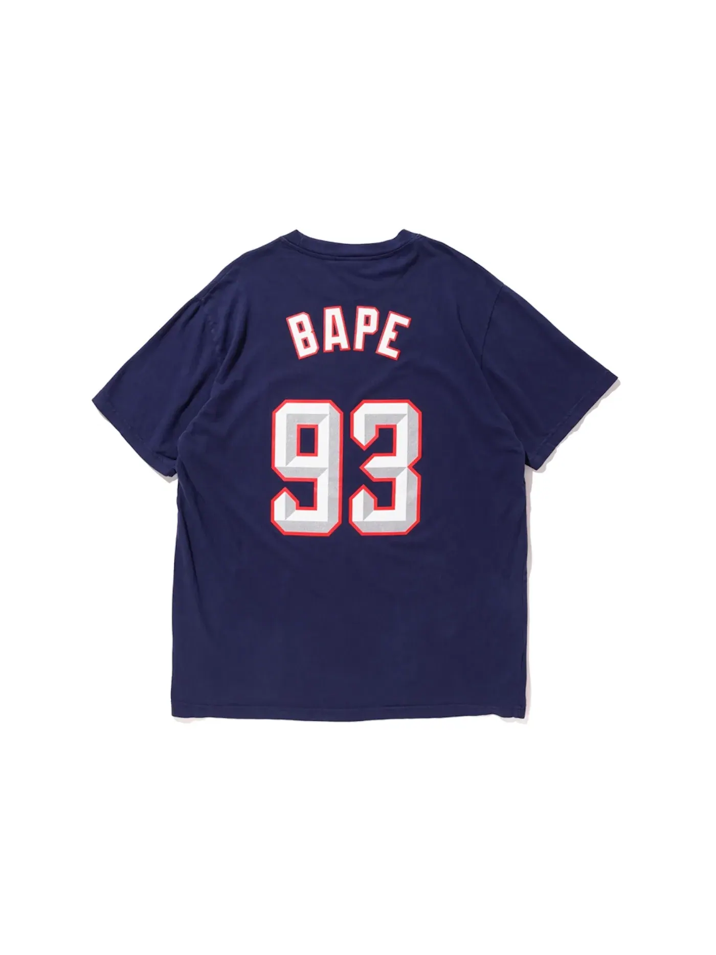 Мужская футболка с принтом BAPE x Mitchell & Ness Rockets Tee — изображение 2 из 3, темно-синий