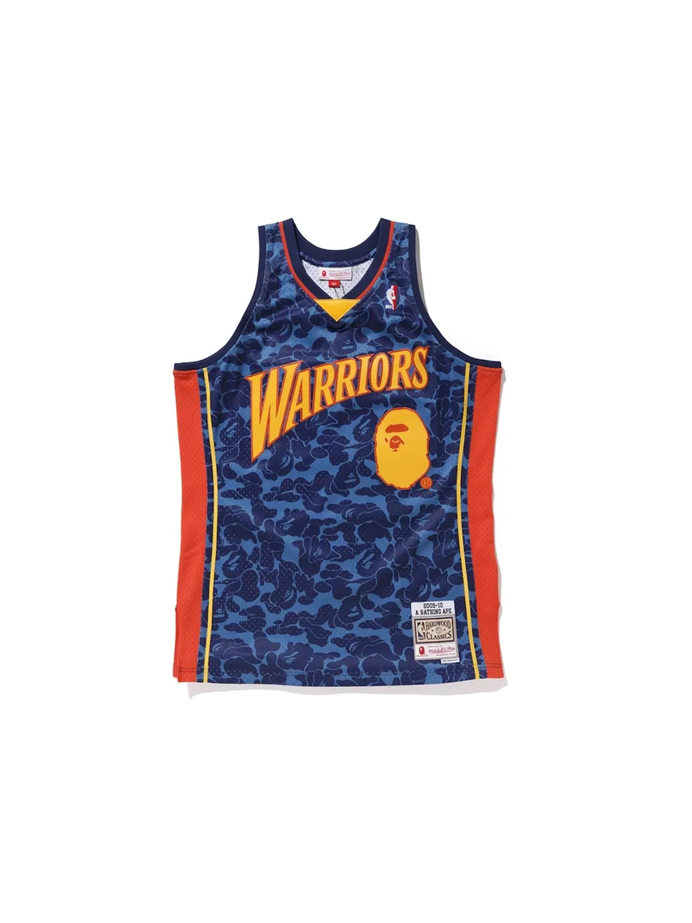 Мужская джерси с принтом Jersey BAPE — изображение 1 из 3, темно-синий