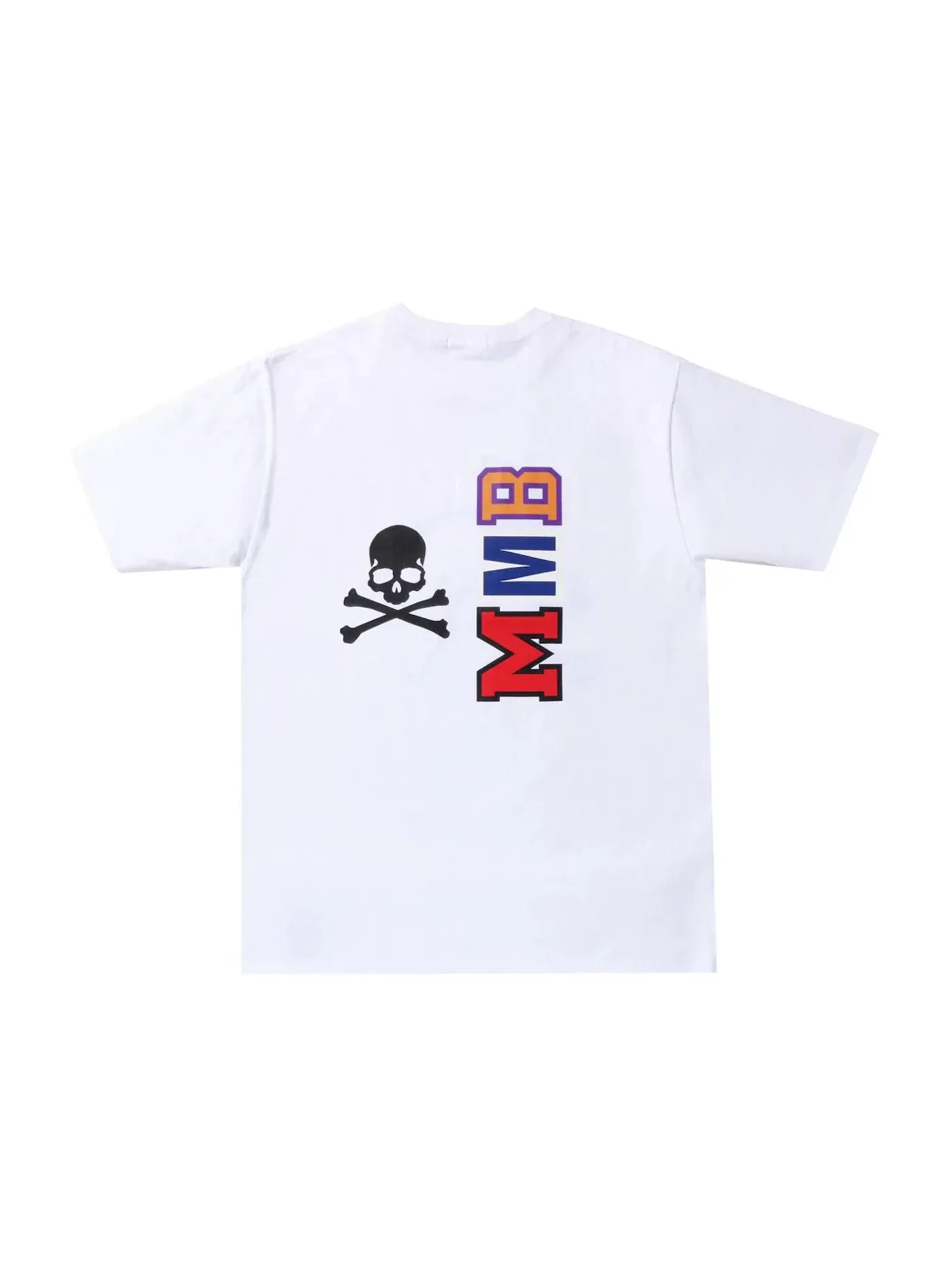 Мужская футболка с принтом BAPE x MMJ Half Shark Tee BAPE — изображение 2 из 3, белый