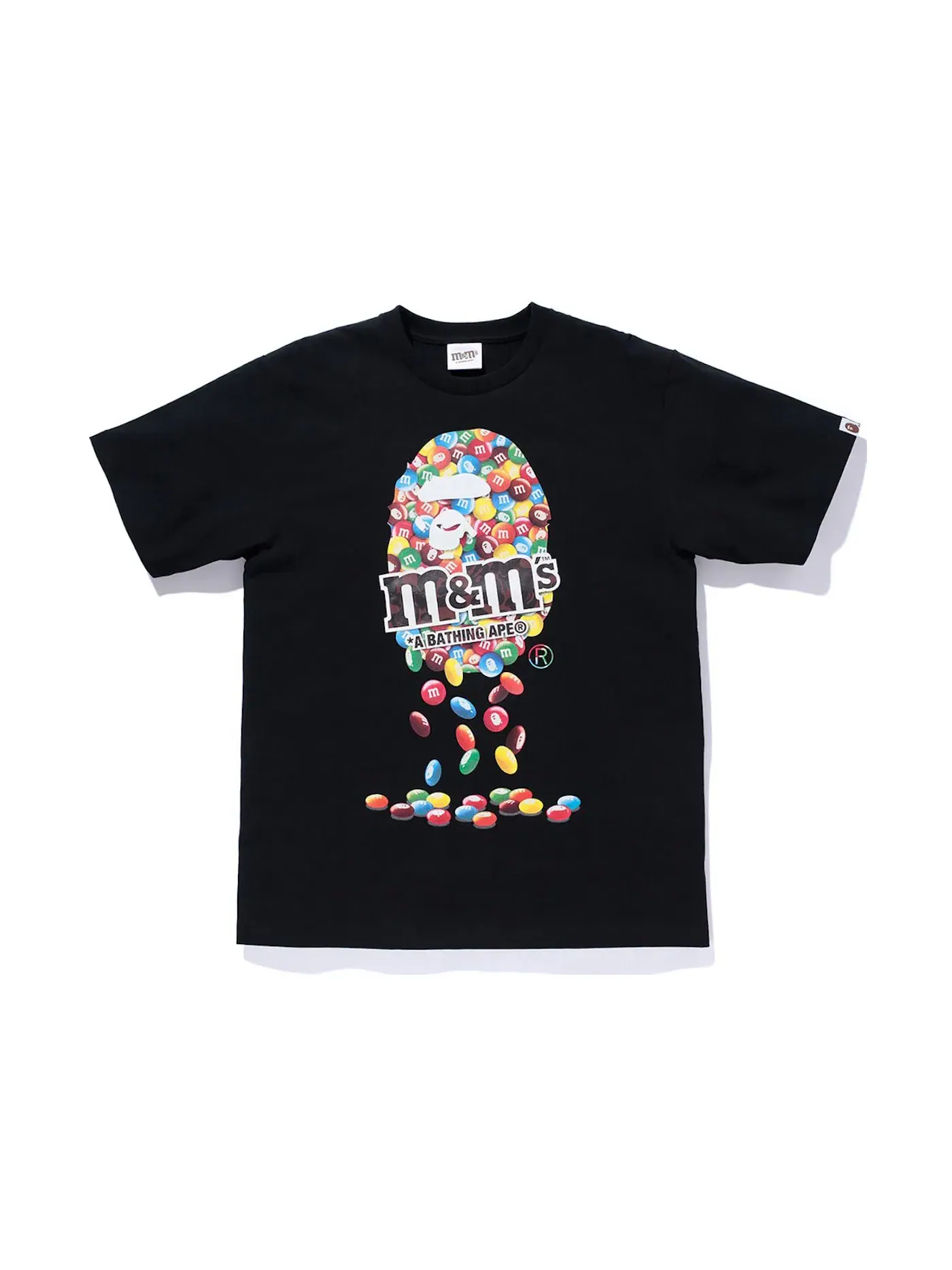 Мужская футболка с принтом Ape Head Tee BAPE — изображение 1 из 2, черный
