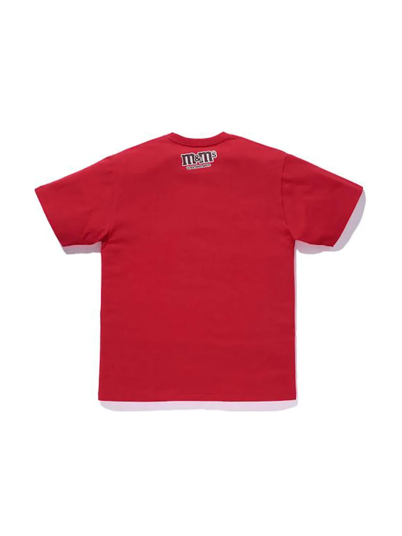 Мужская футболка с принтом BAPE x M&M's College Tee BAPE — изображение 2 из 2, красный