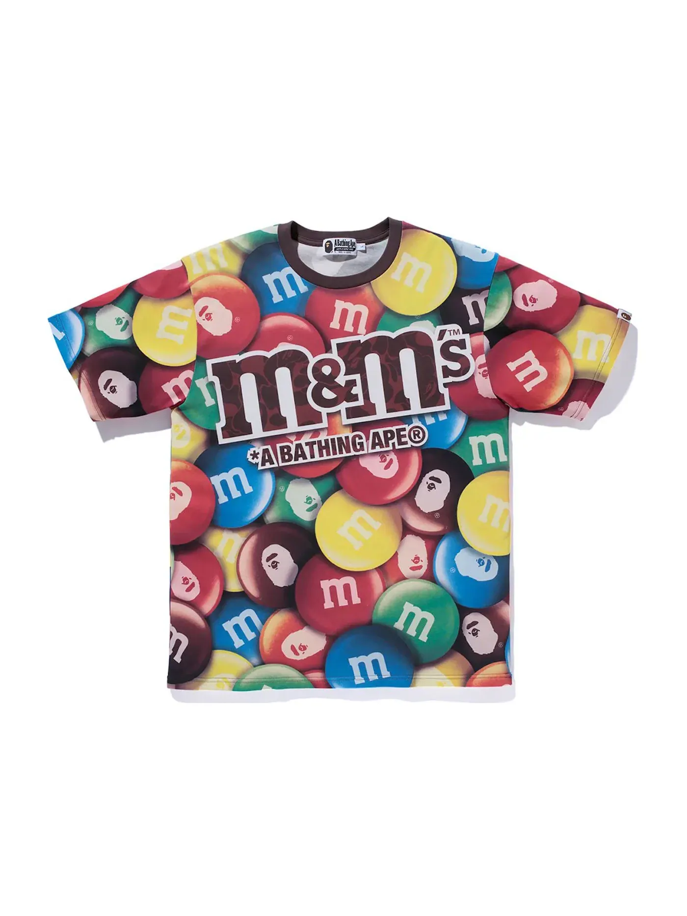 Мужская футболка с принтом BAPE x M&M's Milk Chocolate Tee BAPE — изображение 1 из 2, мульти