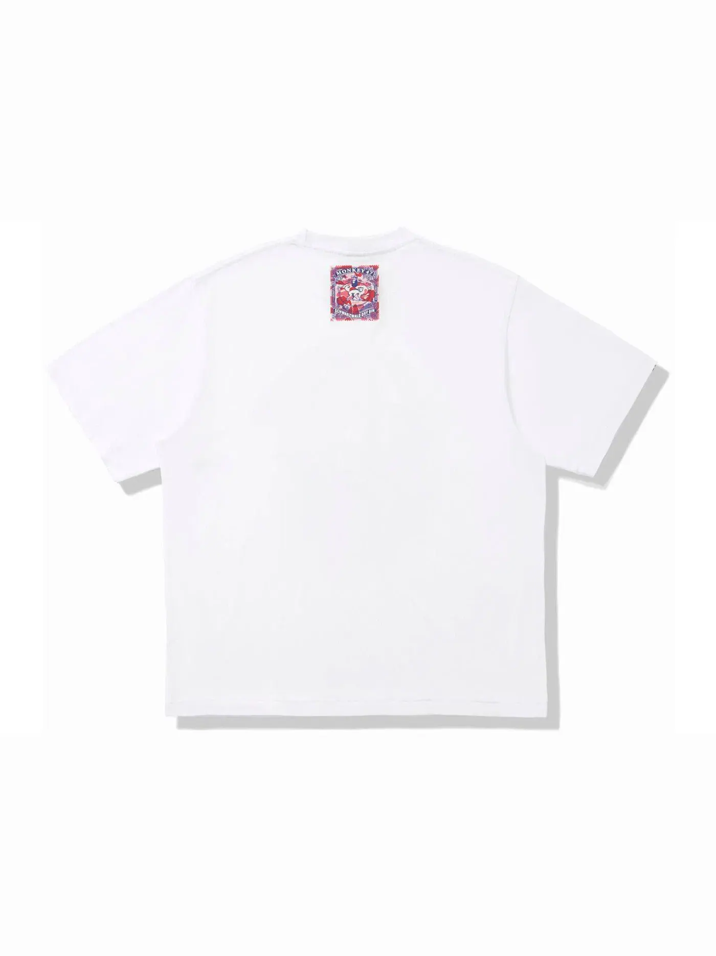Мужская футболка с принтом BAPE x Monkey 47 Ape Head Tee BAPE — изображение 2 из 2, белый синий