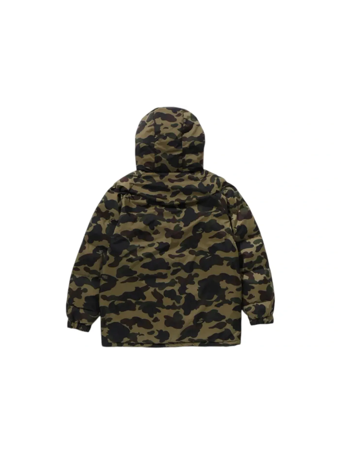 Мужская куртка с камуфляжным принтом BAPE x Nanga 1st Camo Aurora Tex Down Jacket — изображение 2 из 3, зеленый