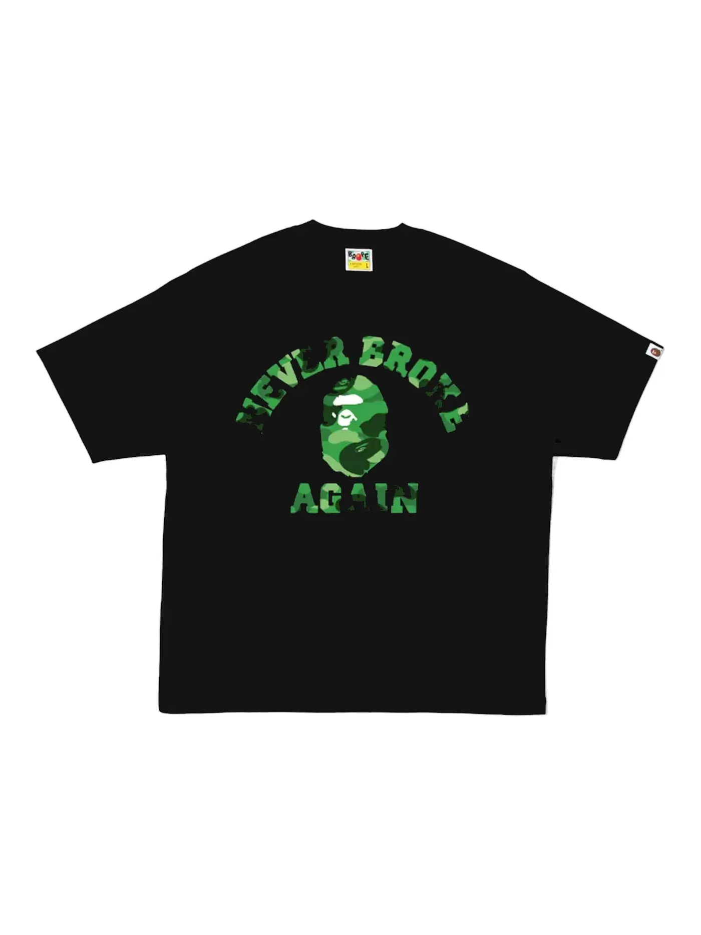 Мужская футболка с принтом BAPE x NBA YoungBoy Never Broke Again Sta Tee BAPE — изображение 1 из 2, черный