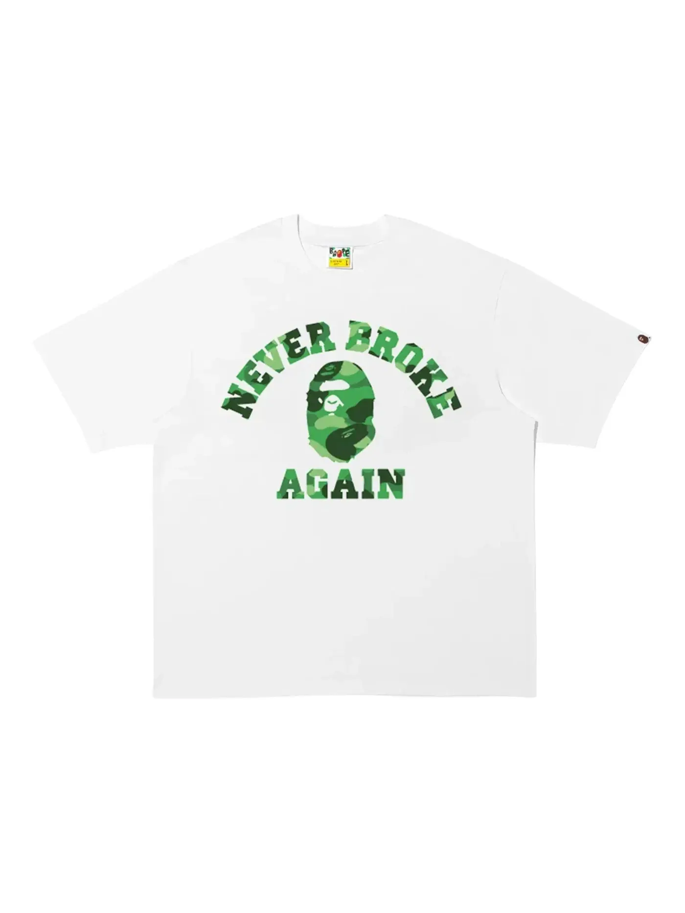 Мужская футболка с принтом BAPE x NBA Youngboy Never Broke Again Sta Tee BAPE — изображение 1 из 2, белый