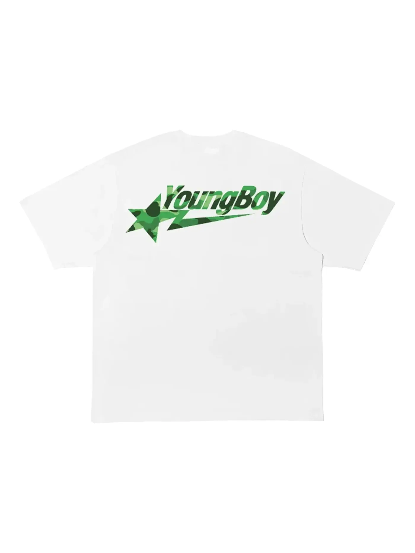 Мужская футболка с принтом BAPE x NBA Youngboy Never Broke Again Sta Tee BAPE — изображение 2 из 2, белый