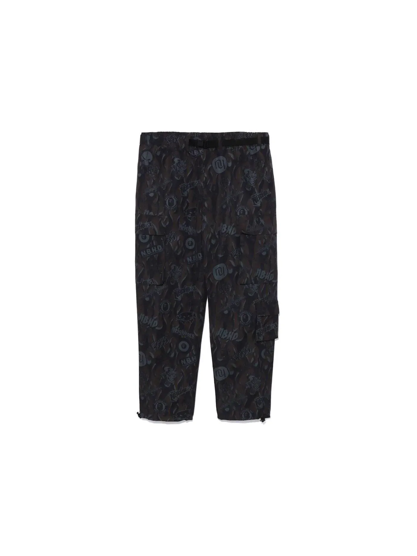 Мужские спортивные штаны с множеством карманов BAPE x Neighborhood Black — изображение 1 из 2