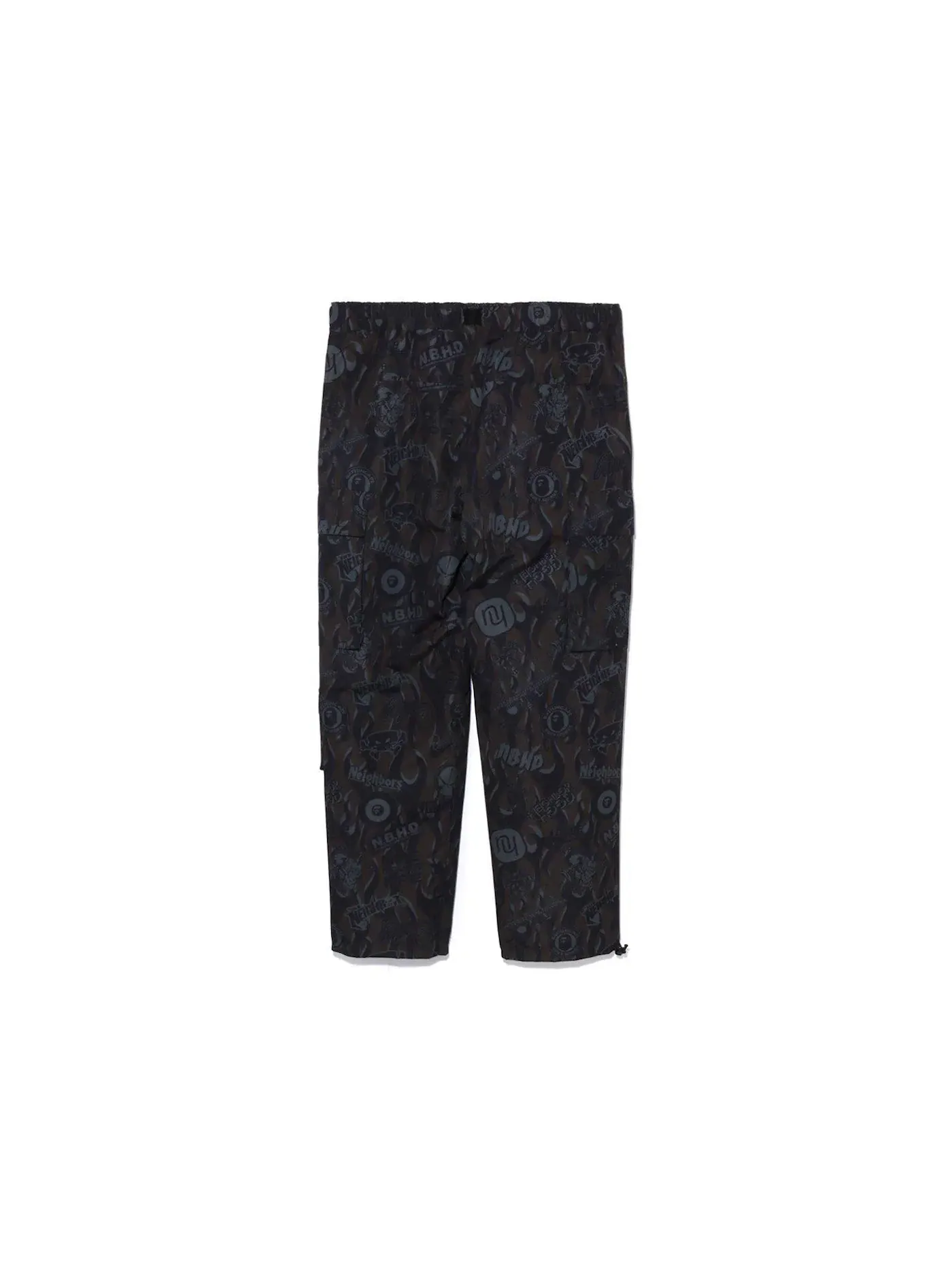 Мужские спортивные штаны с множеством карманов BAPE x Neighborhood Black — изображение 2 из 2