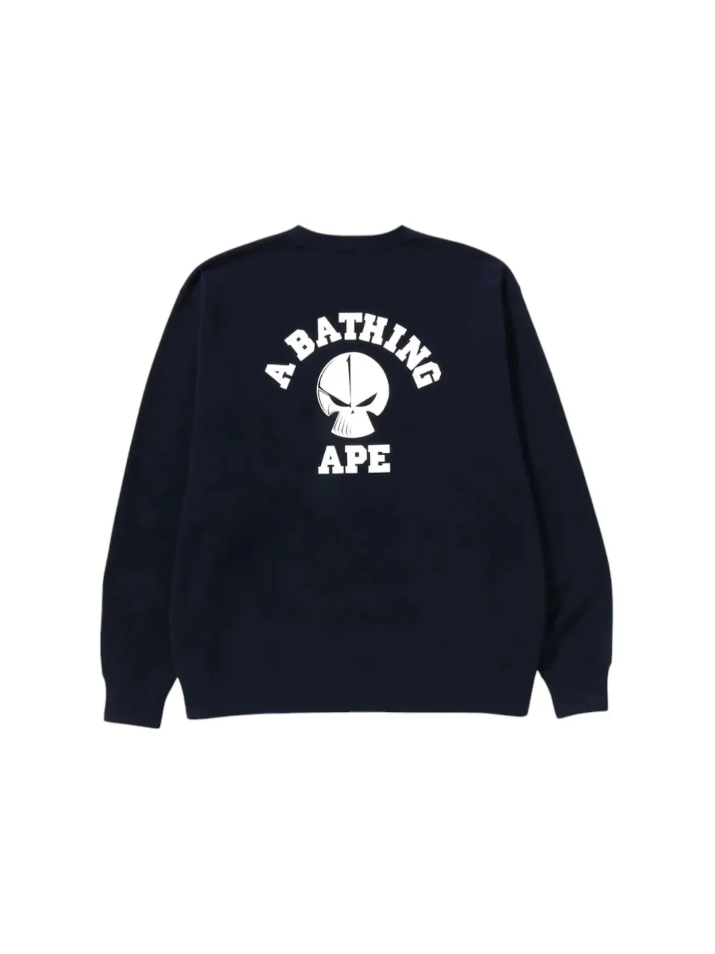 Мужской свитшот свободного кроя BAPE x Neighborhood Crewneck — изображение 2 из 2, темно-синий