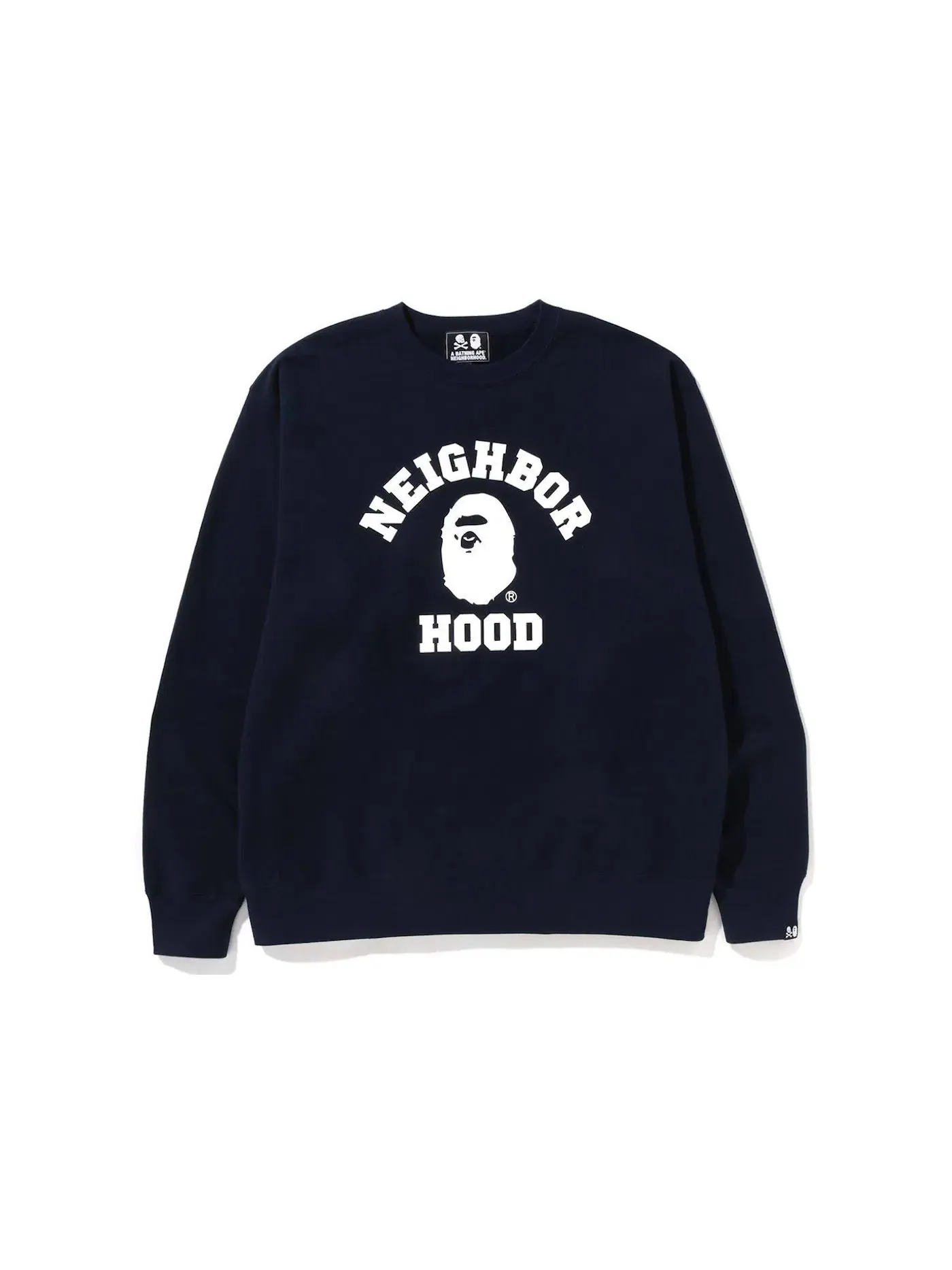 Мужской свитшот свободного кроя BAPE x Neighborhood Navy — изображение 1 из 2