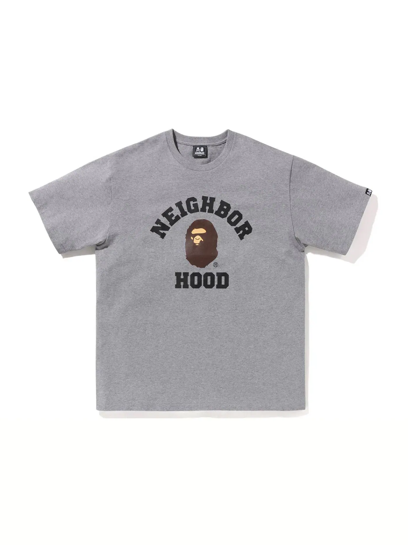 Мужская футболка BAPE x Neighborhood Tee — изображение 1 из 2, серый