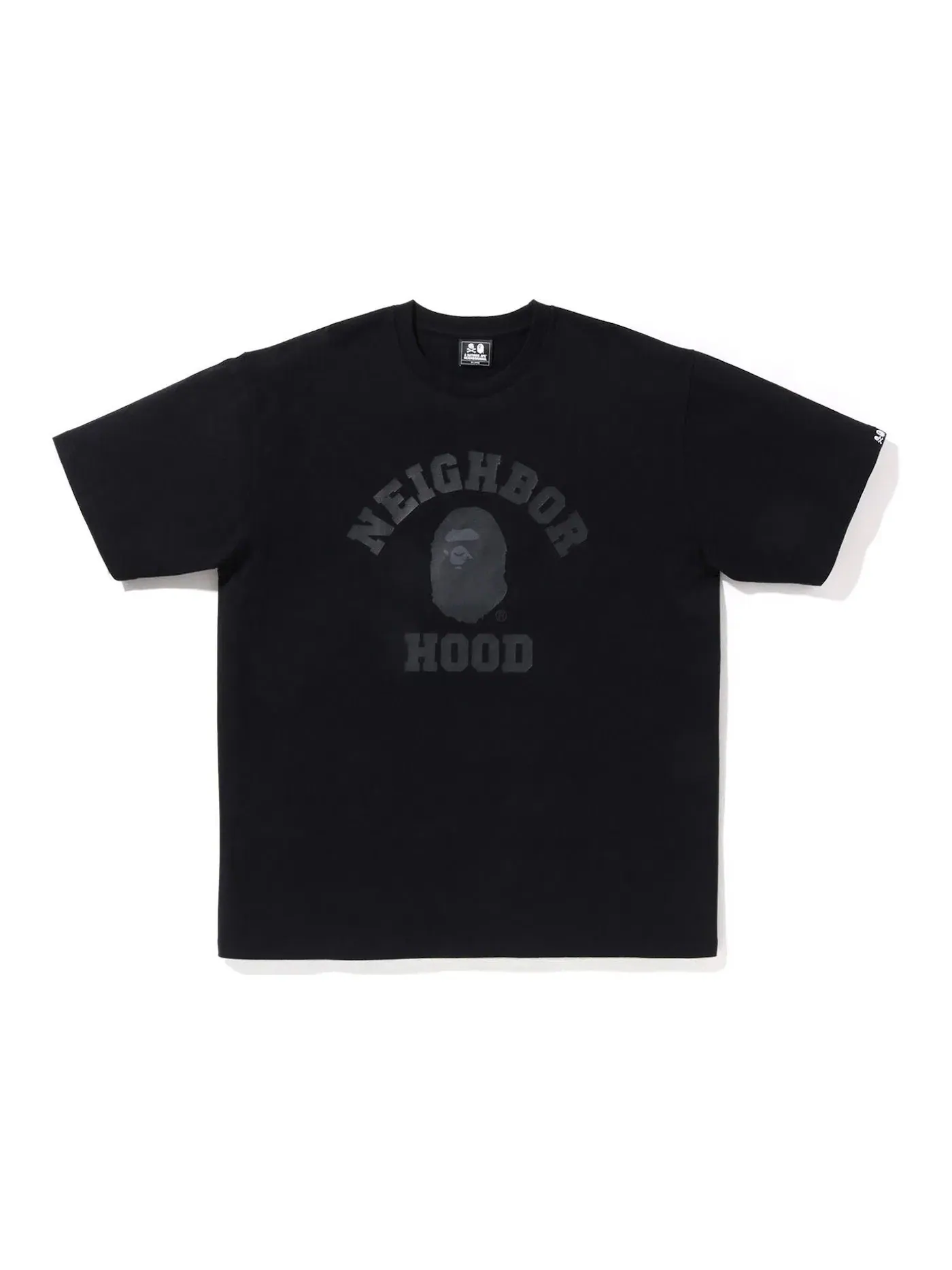 Мужская футболка с принтом BAPE x Neighborhood Tee BAPE — изображение 1 из 2, черный