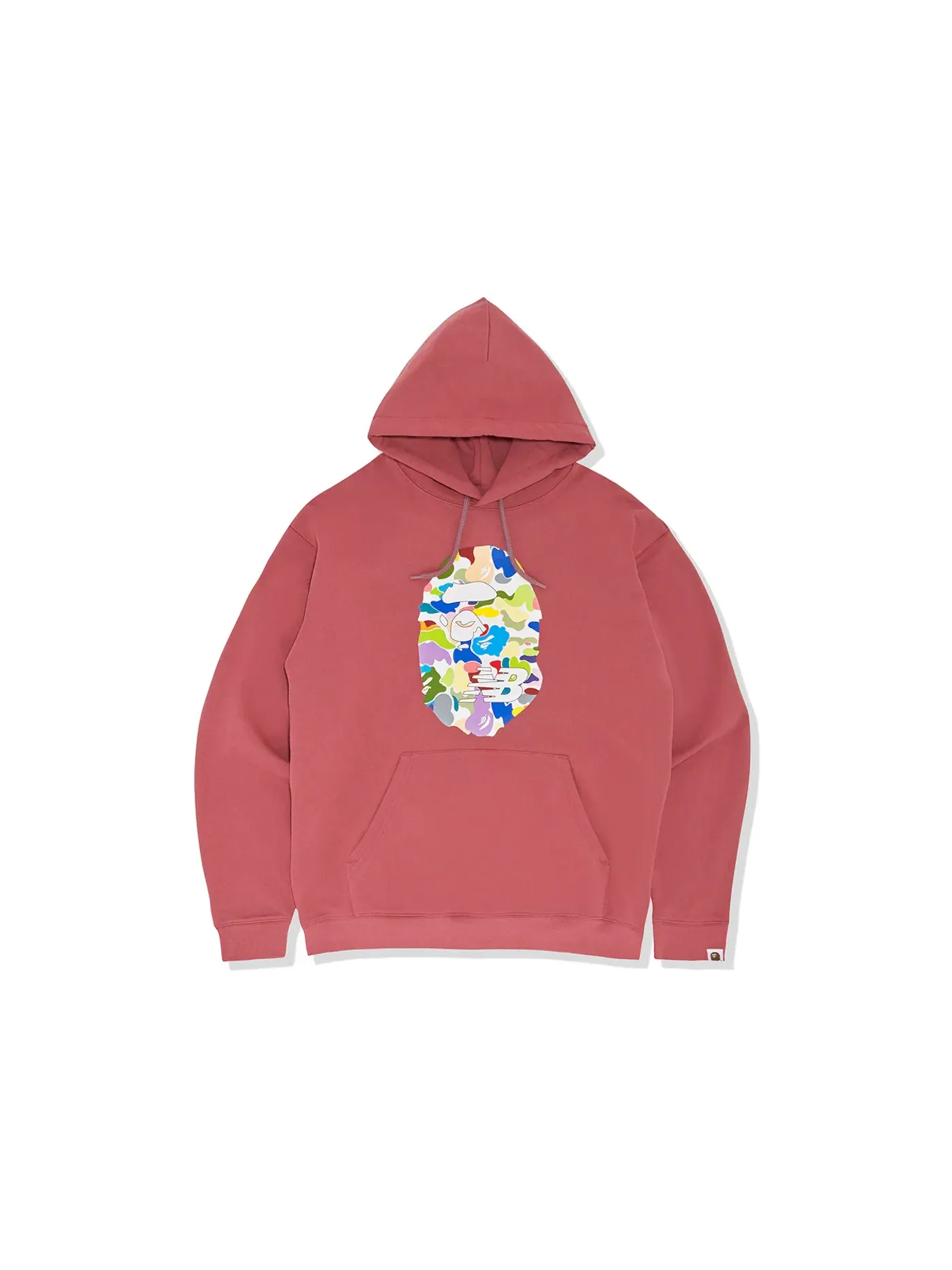 Мужской пуловер с капюшоном свободного кроя Ape Head BAPE — изображение 1 из 2, красный