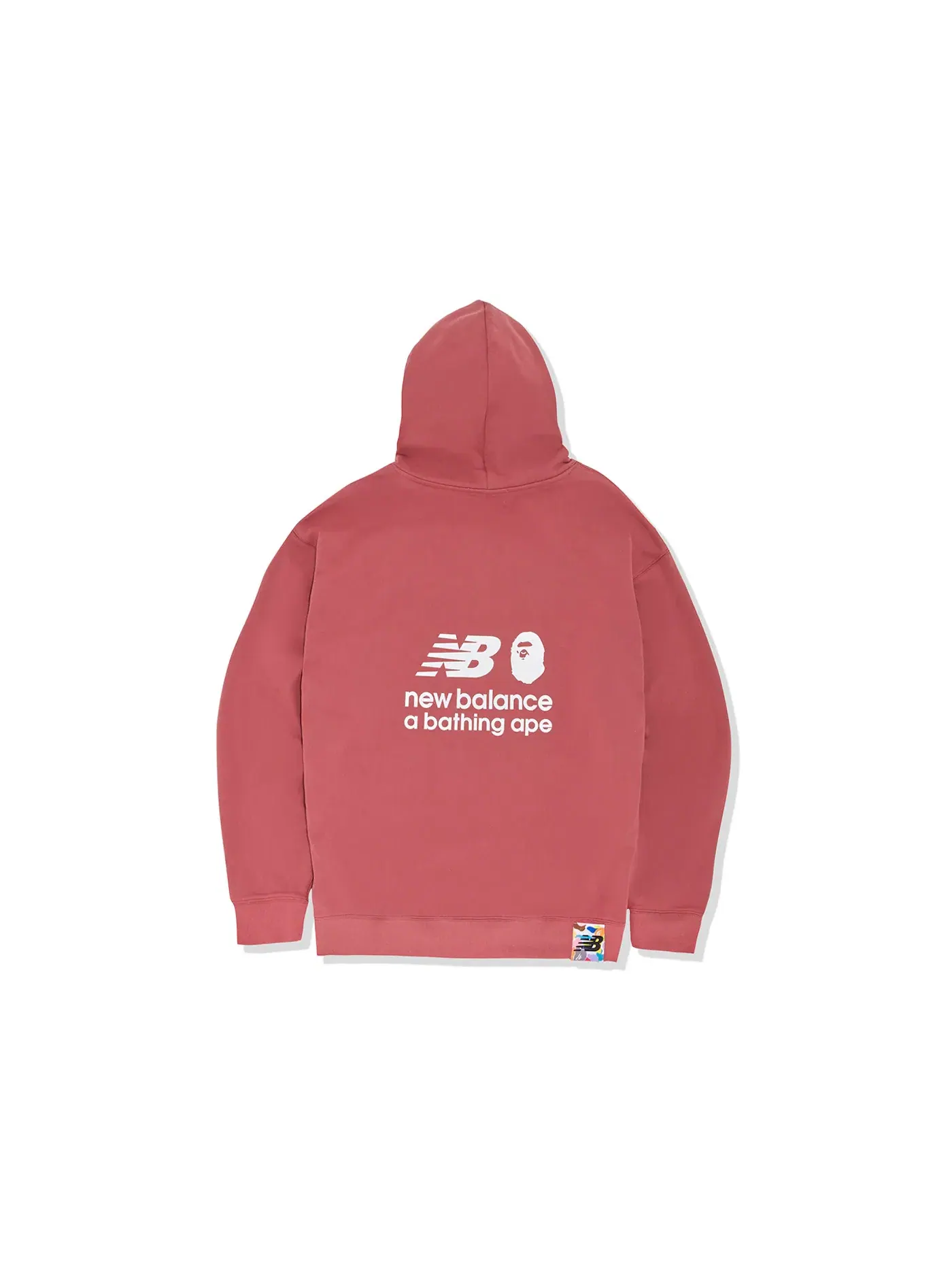 Мужской пуловер с капюшоном свободного кроя Ape Head BAPE — изображение 2 из 2, красный