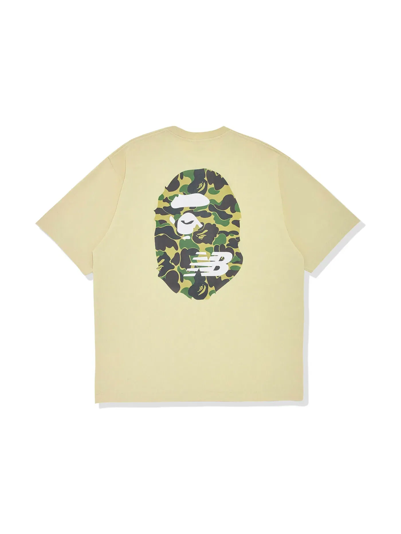 Мужская футболка свободного кроя Ape Head BAPE — изображение 2 из 2, бежевый