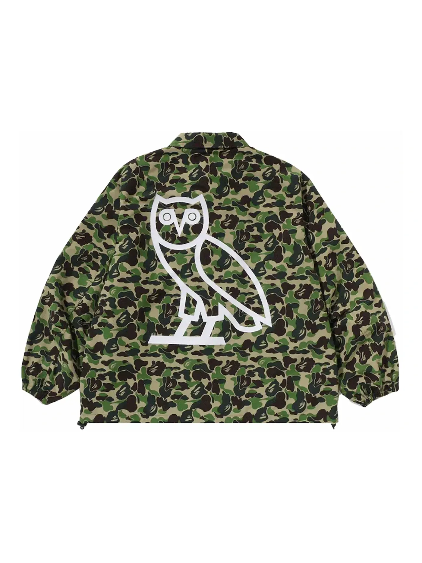 Мужская куртка-тренч с камуфляжным принтом BAPE — изображение 1 из 2, зеленый