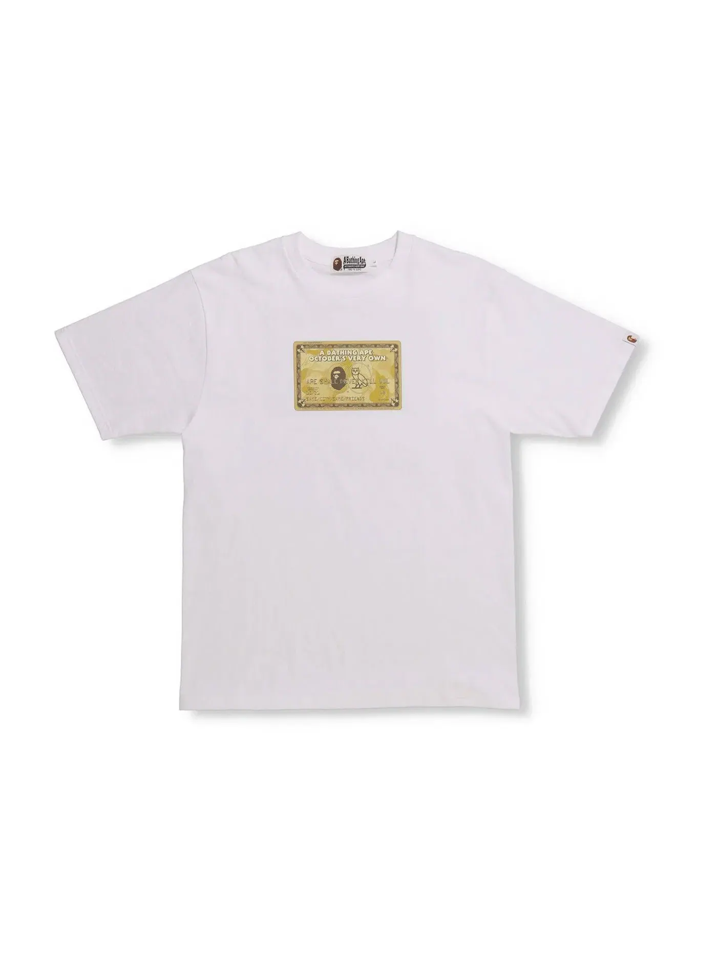 Мужская футболка с принтом BAPE x OVO Card BAPE — изображение 1 из 2, белый