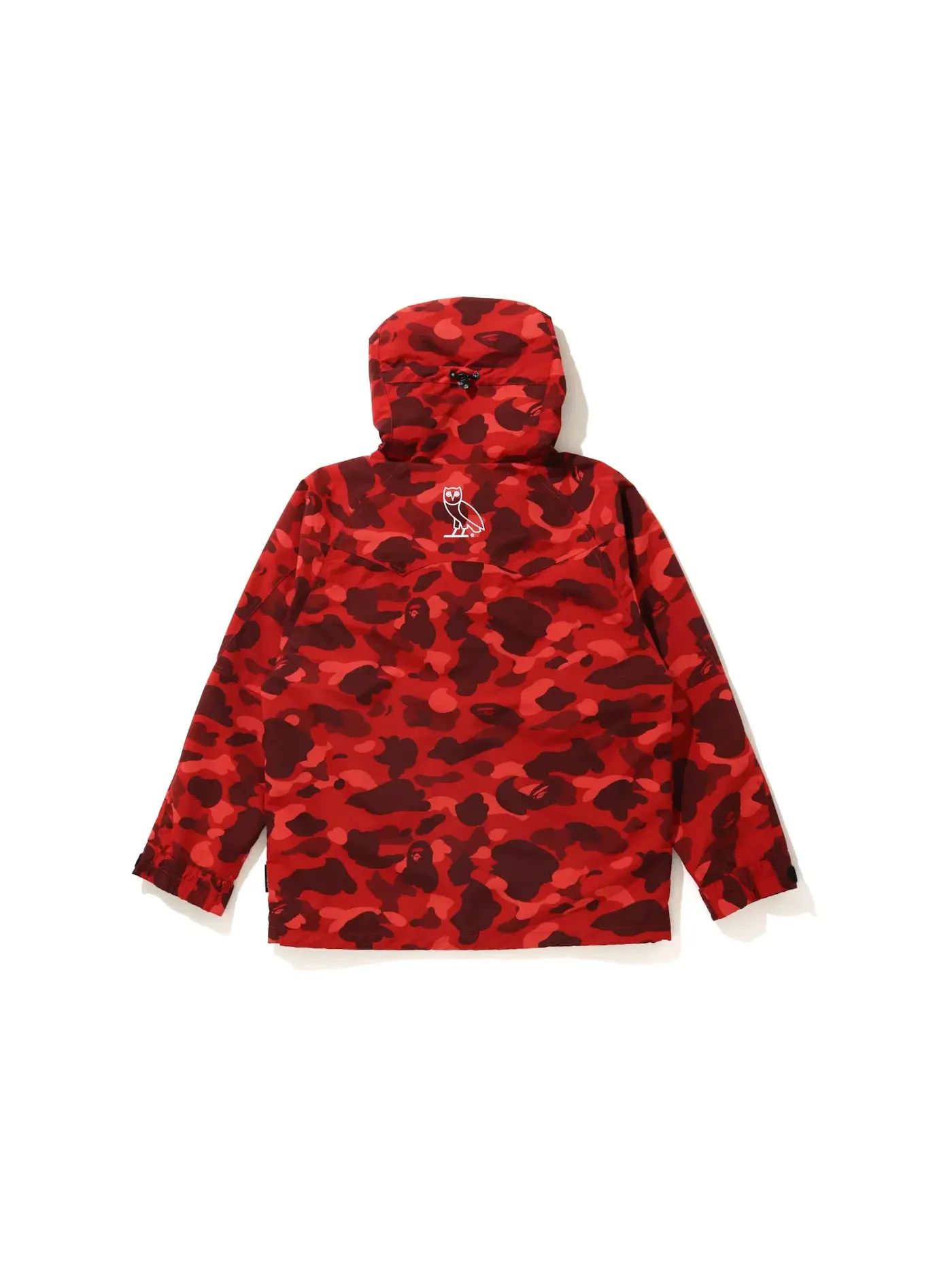 Мужская куртка-камуфляж BAPE x OVO Color Camo Jacket Red — изображение 2 из 2, красный