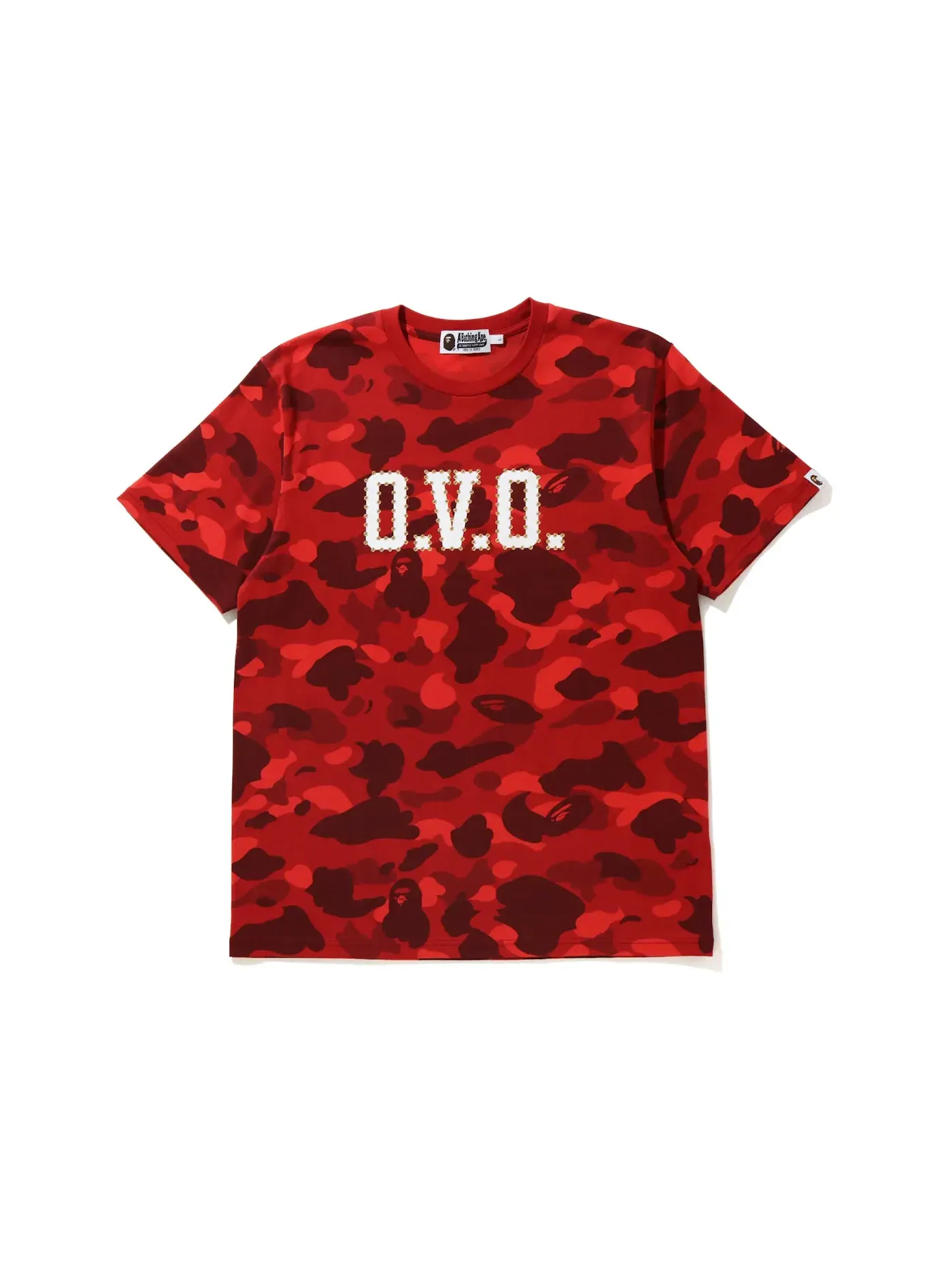 Мужская футболка с камуфляжным принтом Tee BAPE — изображение 1 из 1, красный