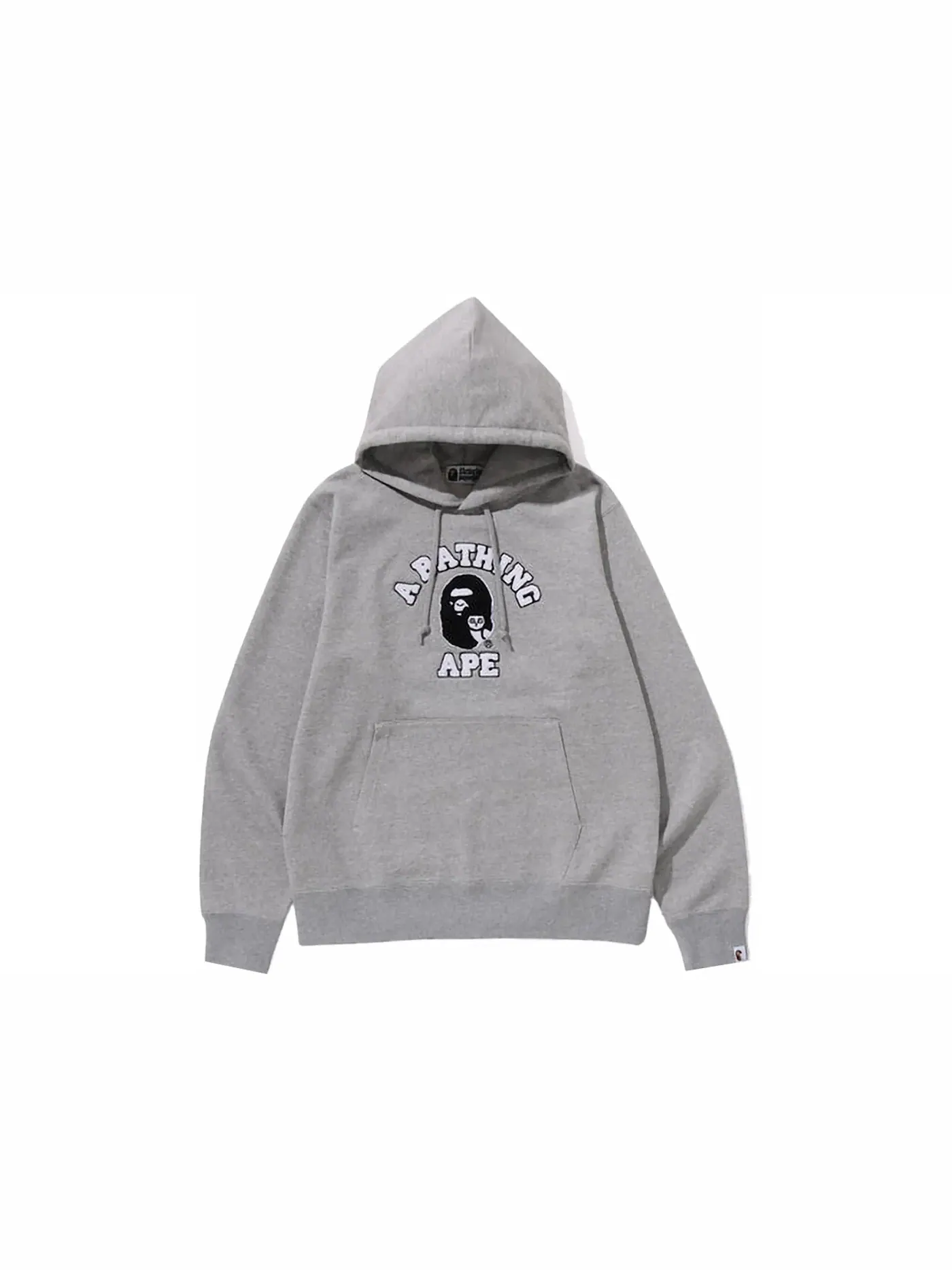 Мужской пуловер-худи с капюшоном BAPE x OVO — изображение 1 из 1, серый