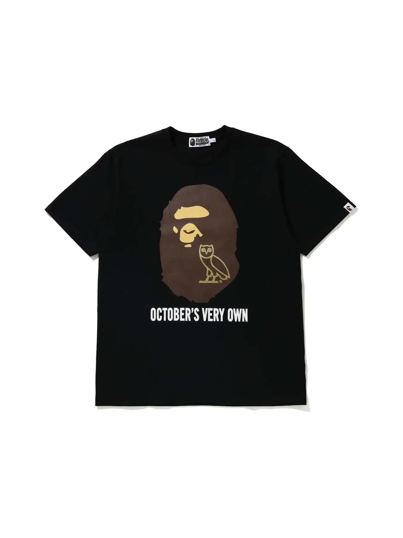 Мужская футболка с принтом Tee BAPE — изображение 1 из 2, черный