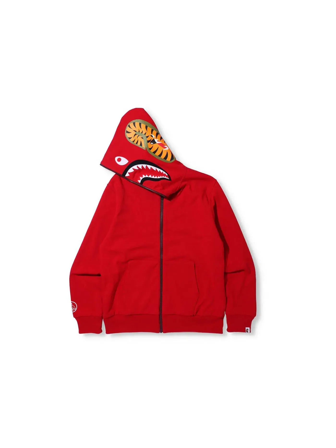 Мужской худи с камуфляжным принтом BAPE x OVO Woodland Camo Shark Reversible Full Zip Hoodie BAPE — изображение 2 из 3