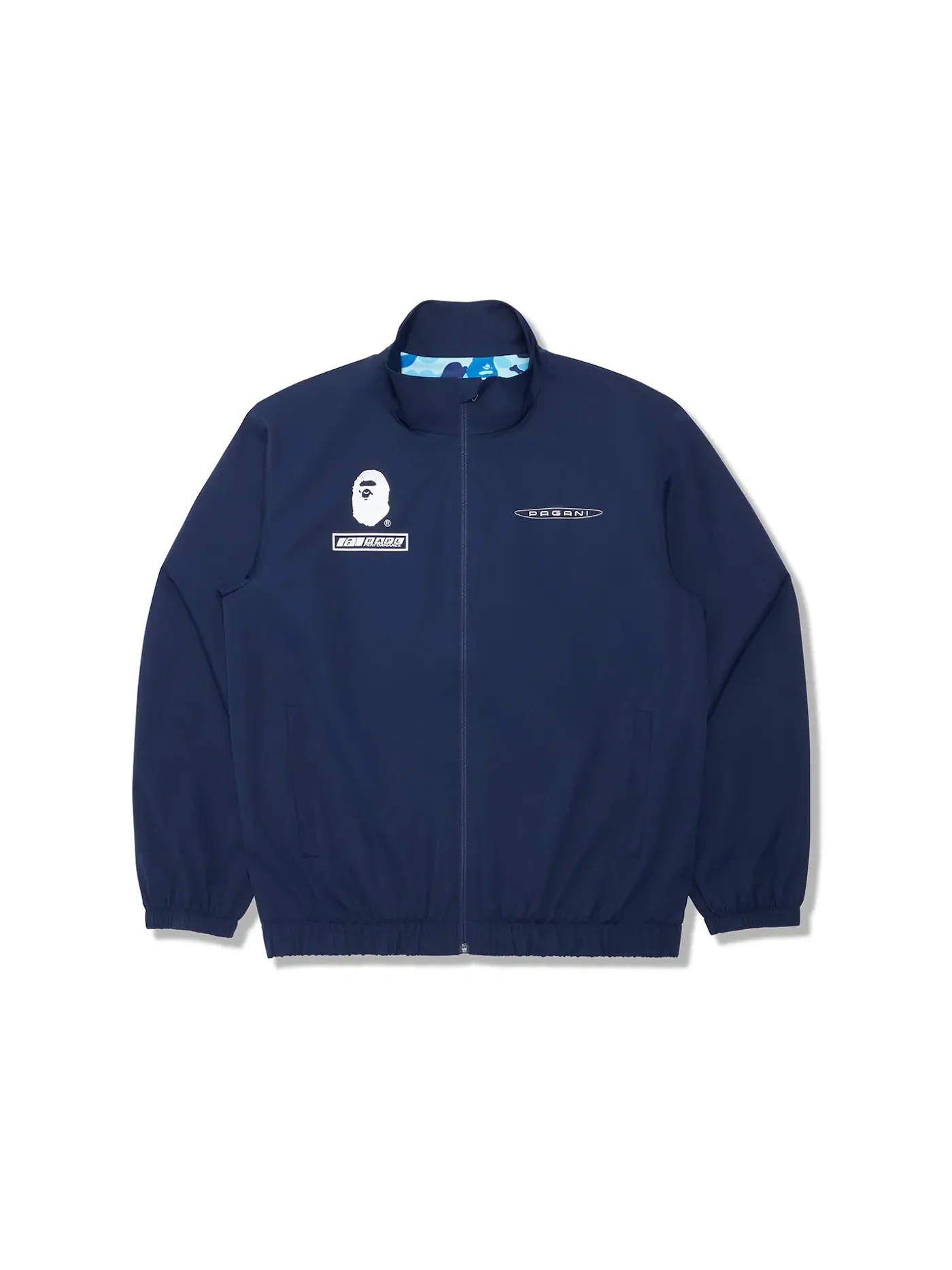 Мужская куртка с камуфляжным принтом BAPE Jacket — изображение 1 из 2, темно-синий синий