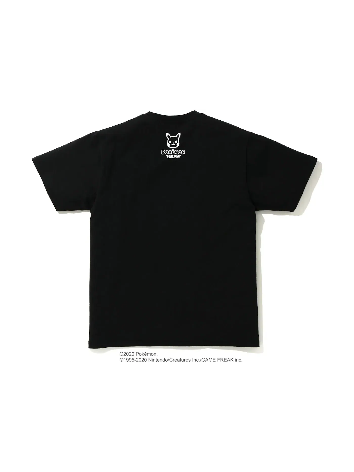 Мужская футболка с принтом BAPE x Pokemon Monotone Ape Head Tee #2 — изображение 2 из 2, черный