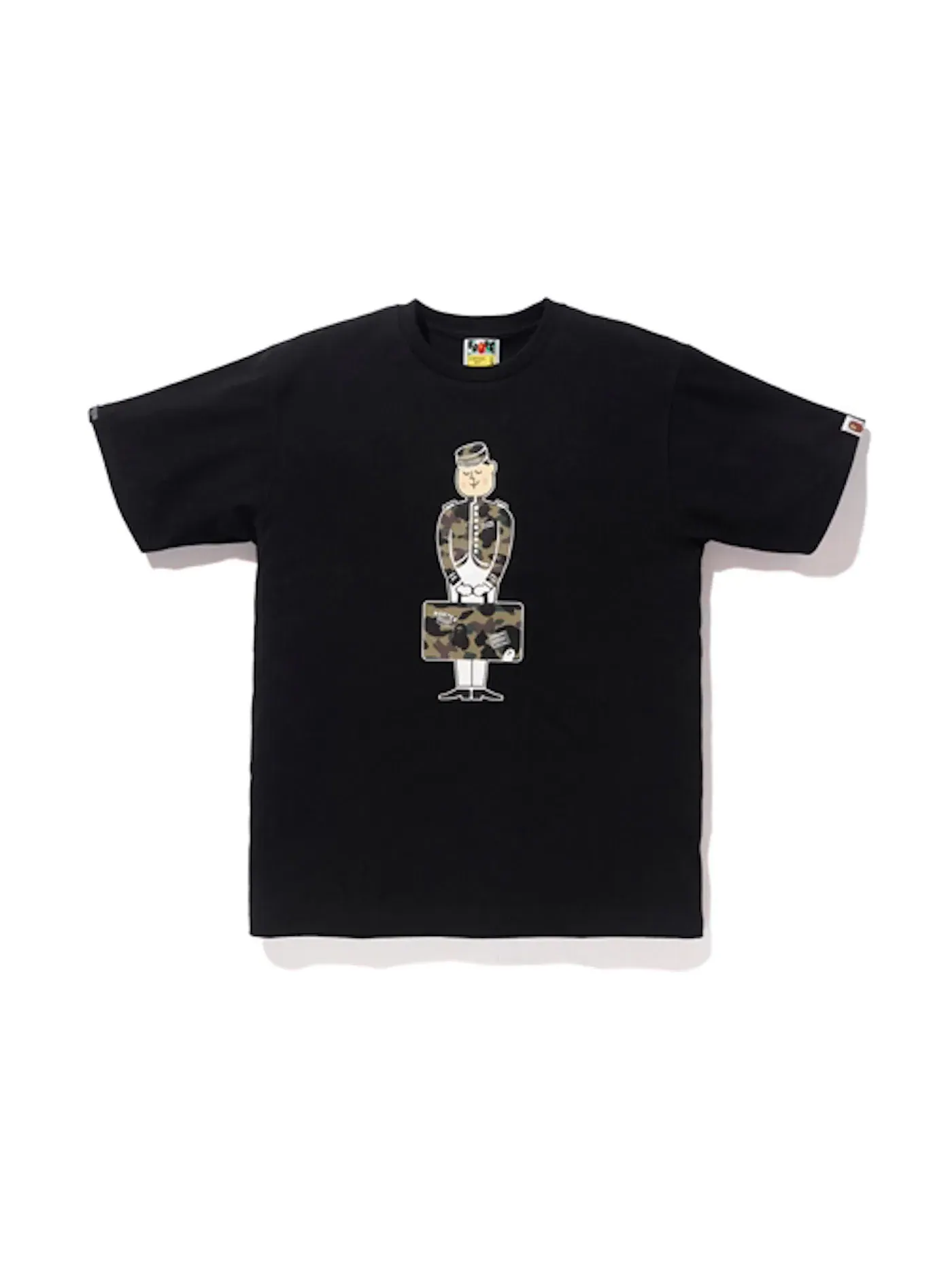 Мужская футболка с принтом BAPE x Porter Stand Tee BAPE — изображение 1 из 1, черный