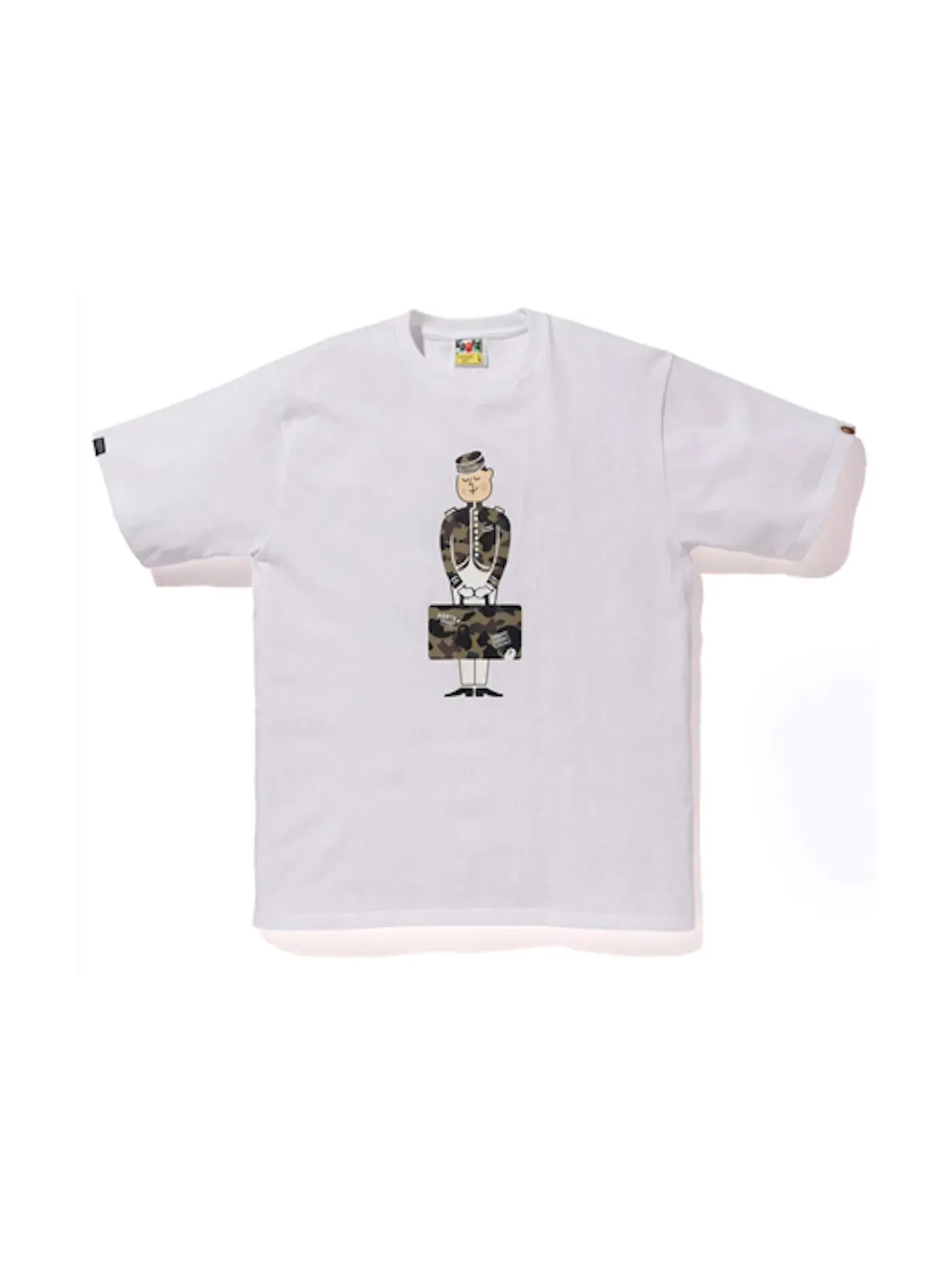 Мужская футболка с принтом BAPE x Porter Stand Tee BAPE — изображение 1 из 1, белый