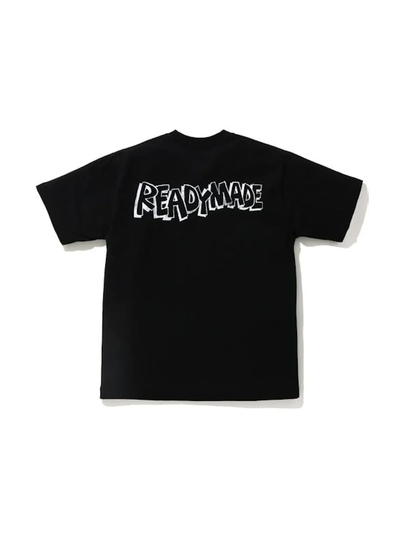 Мужская футболка с принтом BAPE x READYMADE Shark Wide Tee BAPE — изображение 2 из 2, черный