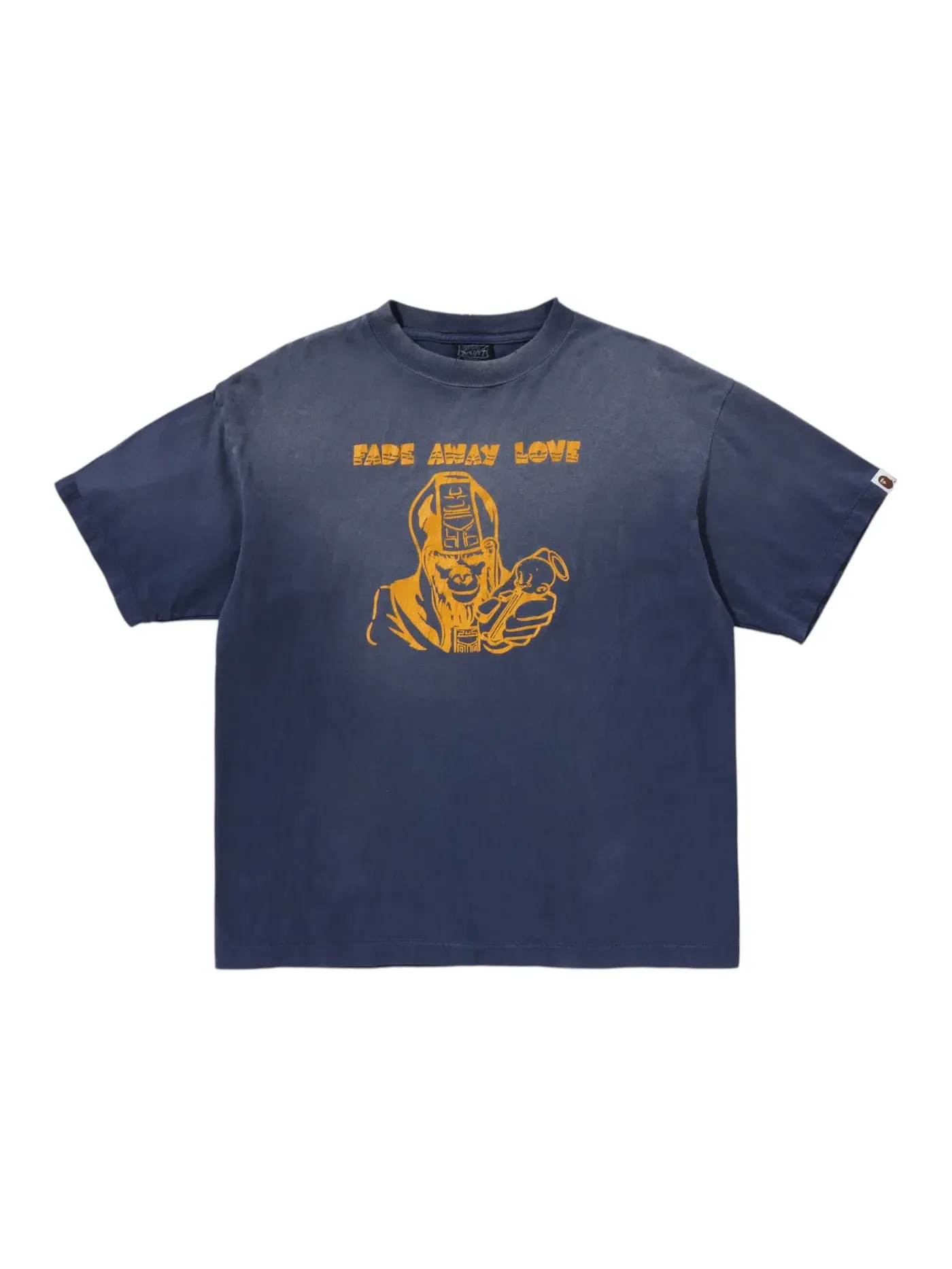 Мужская футболка с принтом BAPE x Saint Mxxxxxx General Tee BAPE — изображение 1 из 2, темно-синий