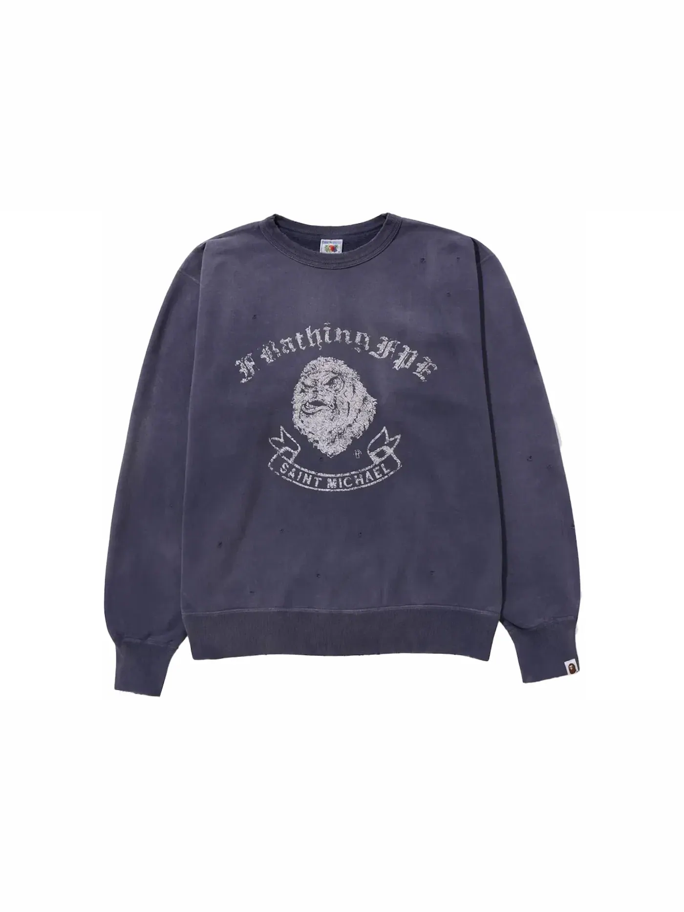 Мужской свитшот BAPE x Saint Mxxxxxx Gorilla Crewneck — изображение 1 из 2, синий