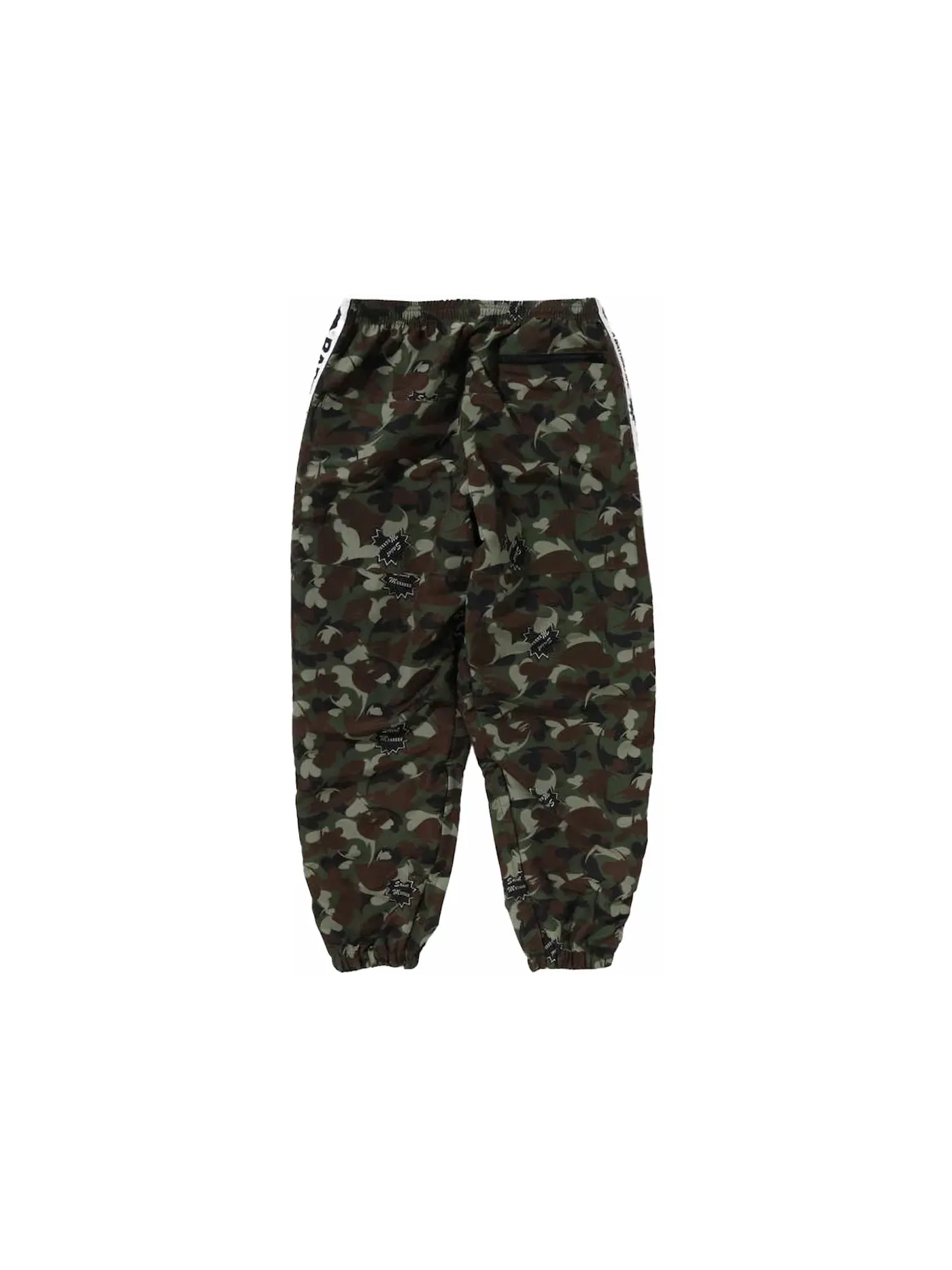 Мужские спортивные штаны с камуфляжным принтом BAPE Pants — изображение 2 из 2, оливковый