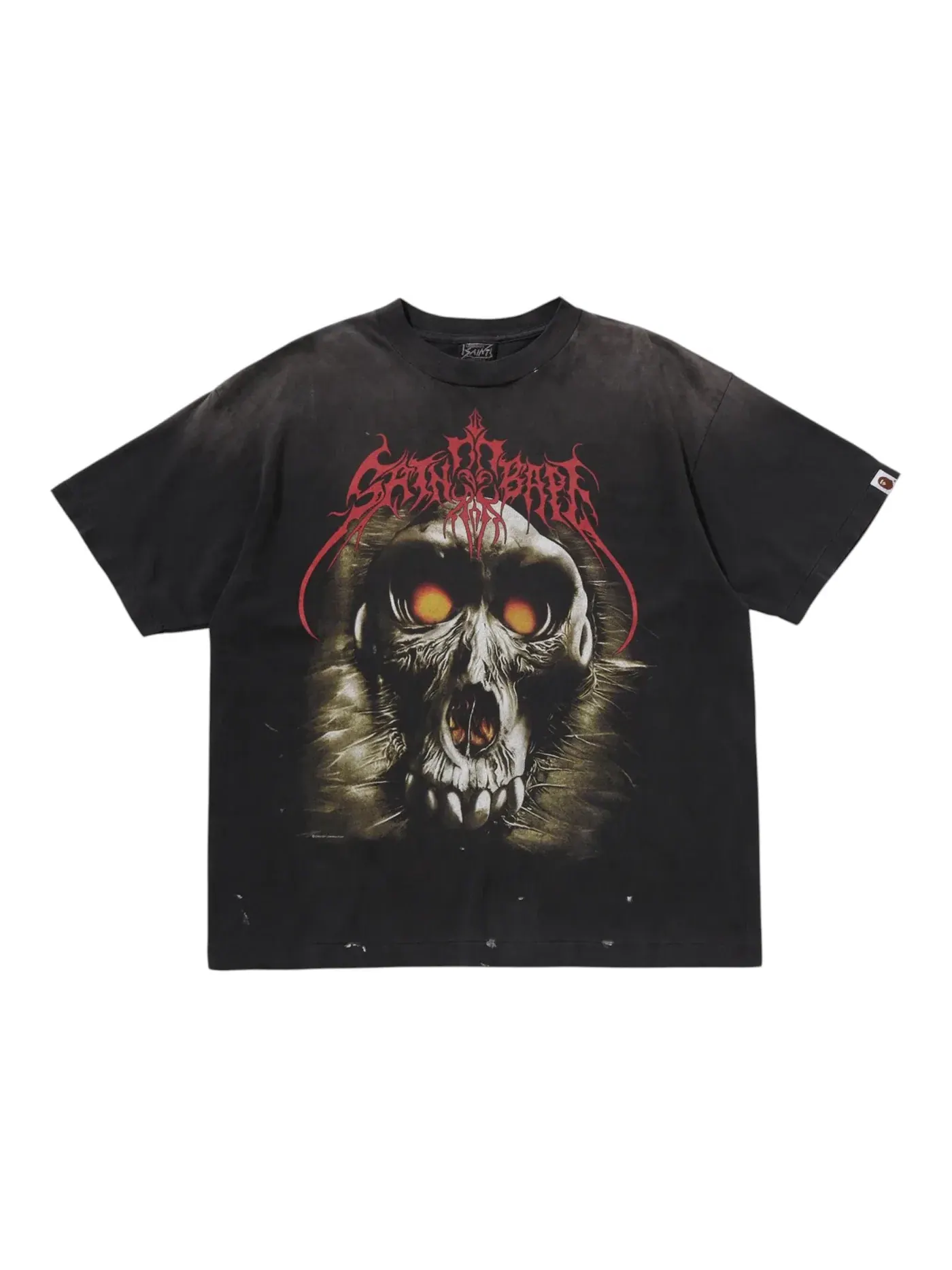 Мужская футболка с принтом Saint BAPE Tee BAPE — изображение 1 из 2, черный