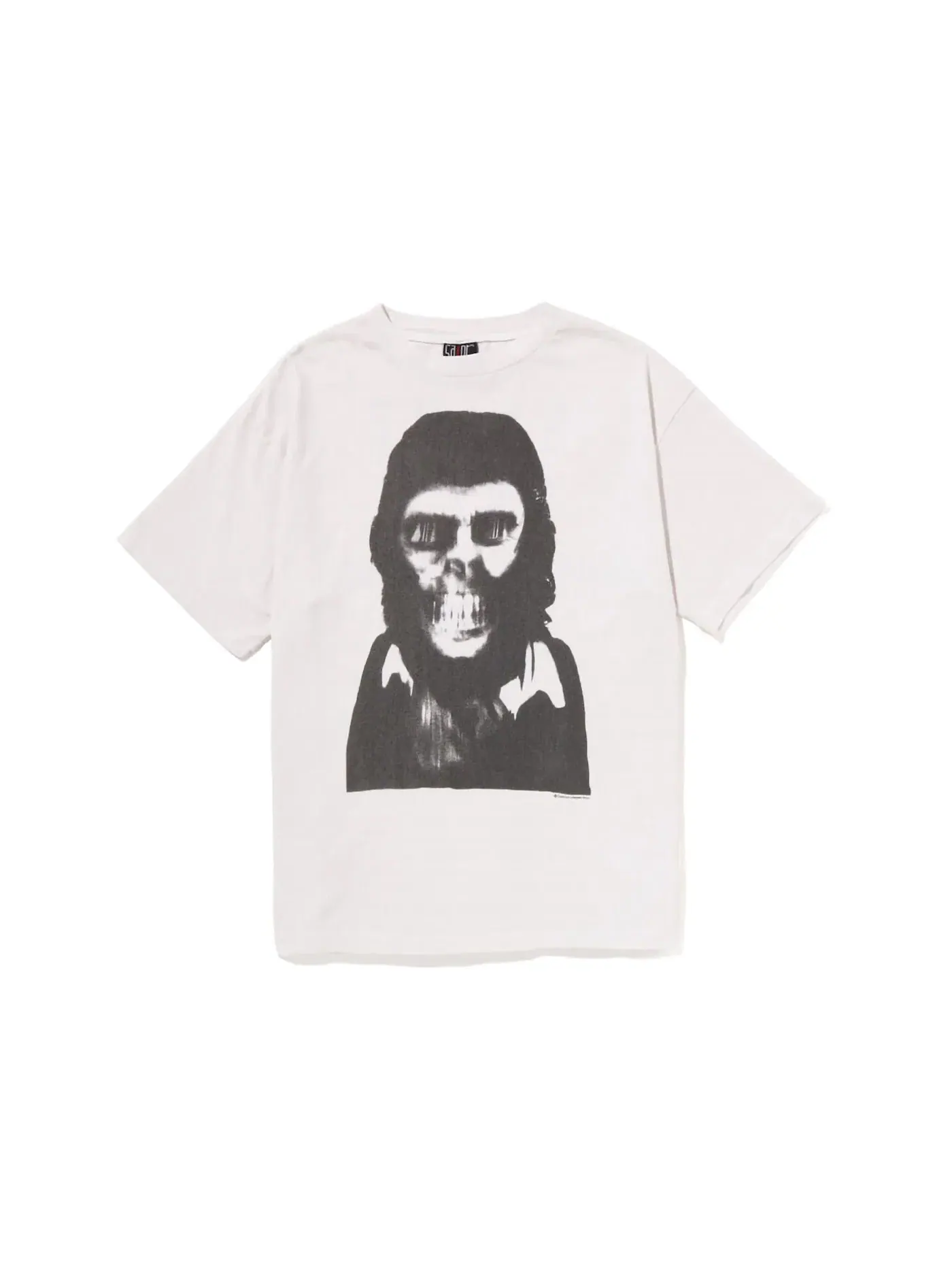 Мужская футболка с принтом BAPE x Saint Mxxxxxx Skull Tee BAPE — изображение 1 из 2, винтажный белый